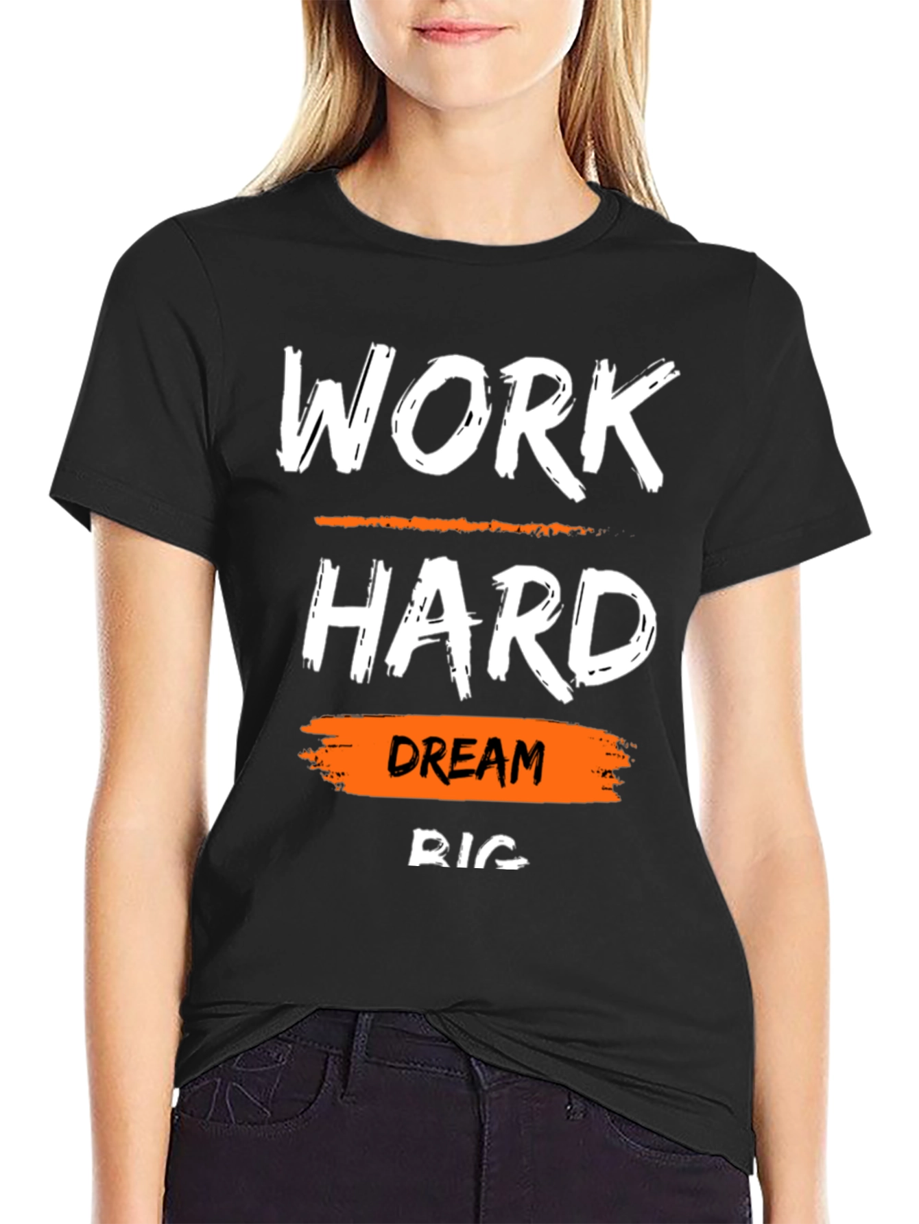 Work Hard Dream Big T-Shirt Motivational Tee