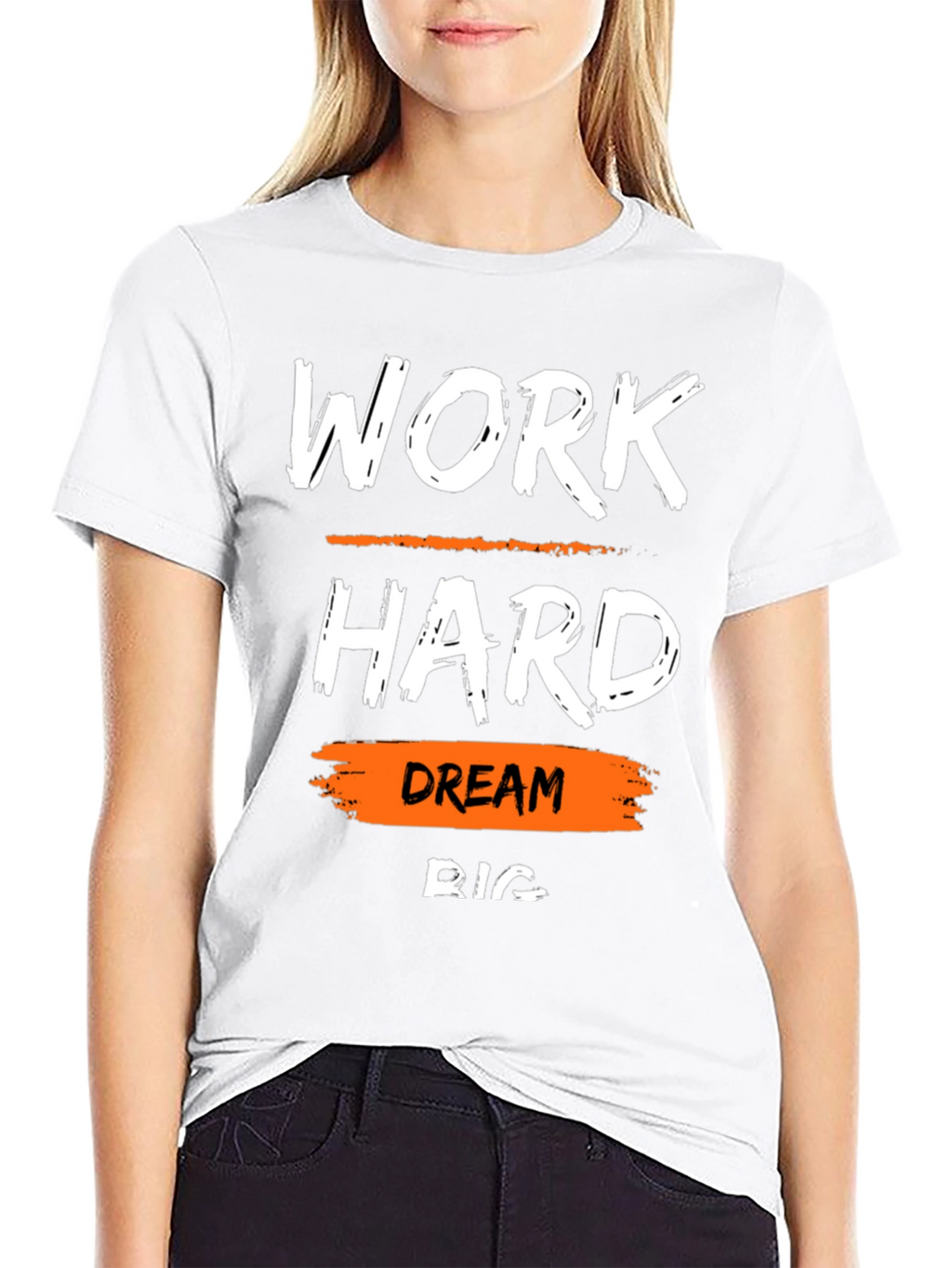 Work Hard Dream Big T-Shirt Motivational Tee
