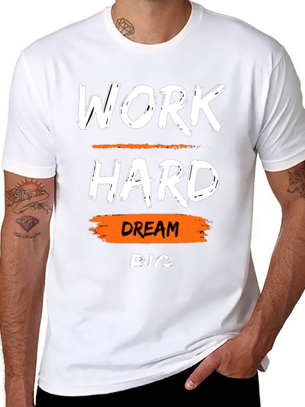 Work Hard Dream Big T-Shirt Motivational Tee