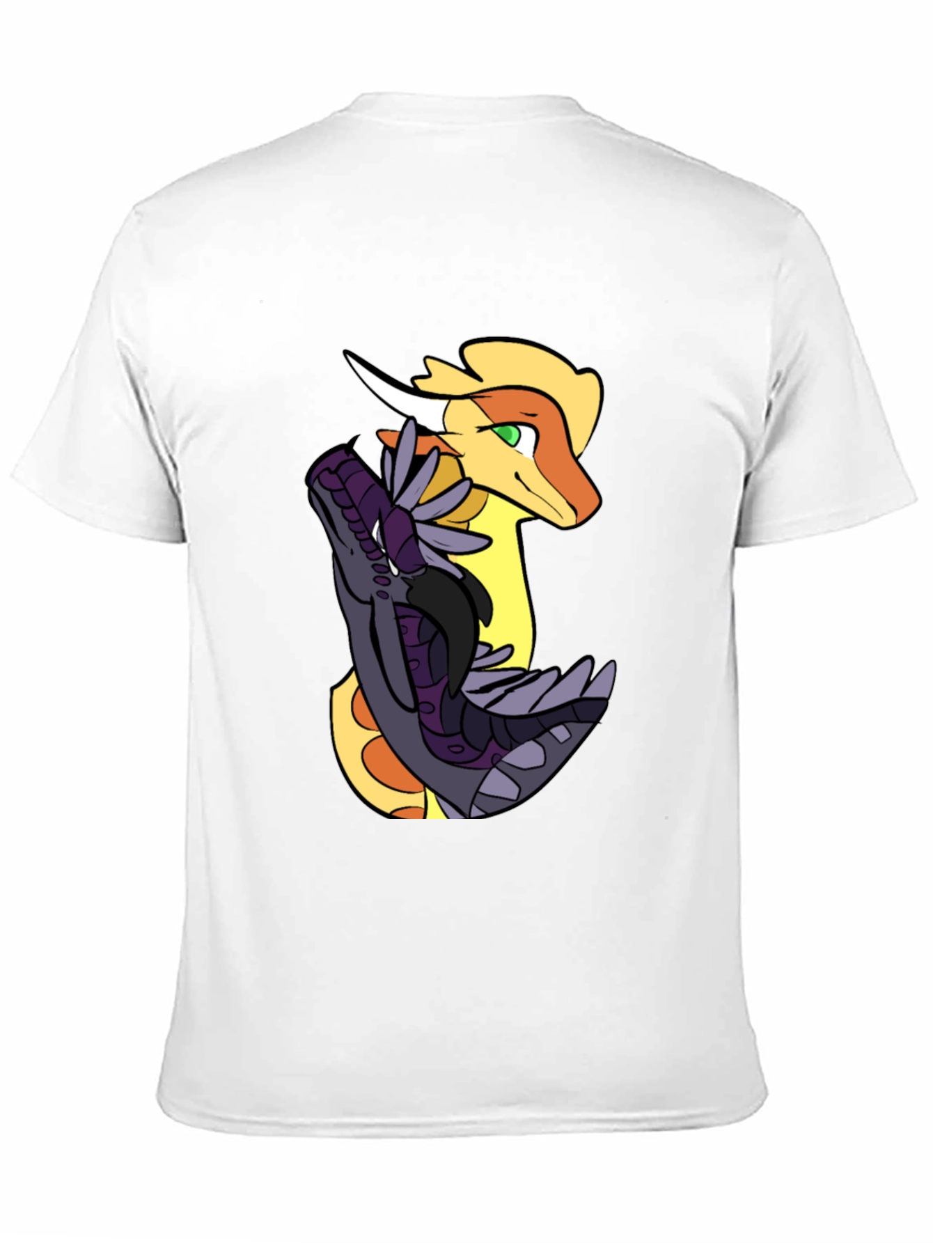 Dragon Duo Graphic Tee - Black Cotton Shirt