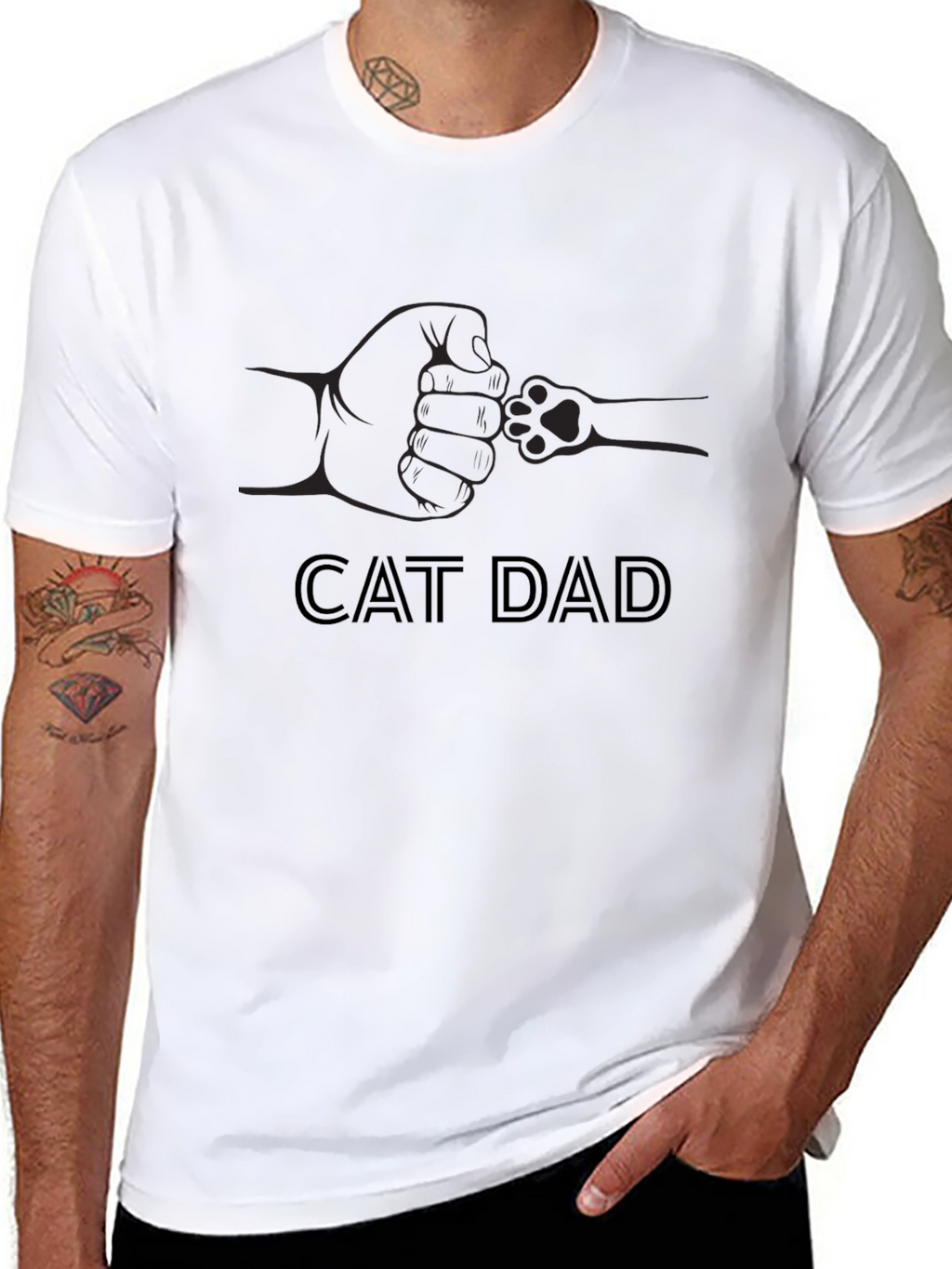 Cat Dad Graphic T-Shirt