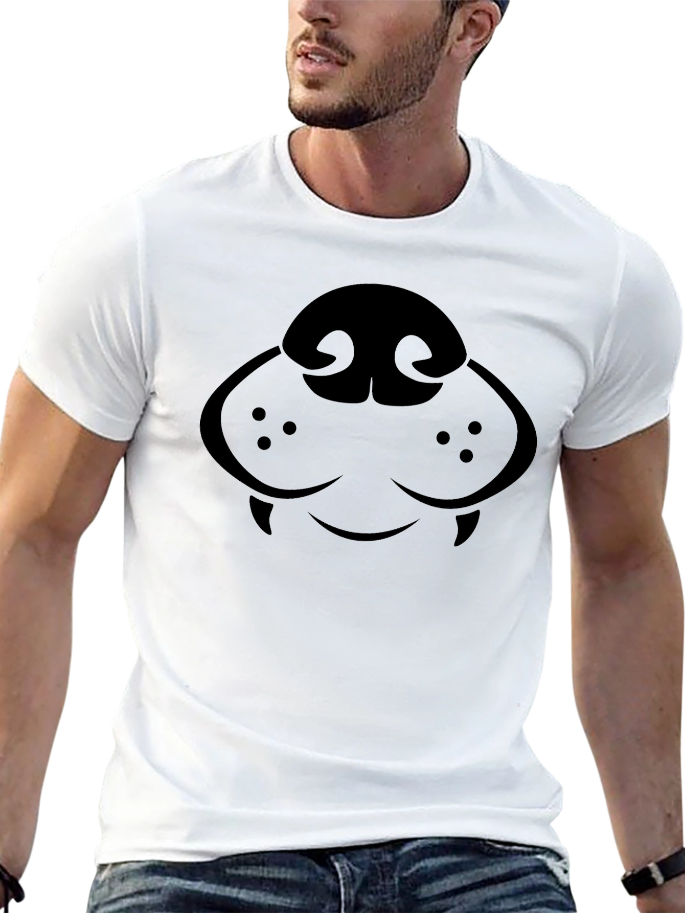 Dog Snout Graphic Tee - Black