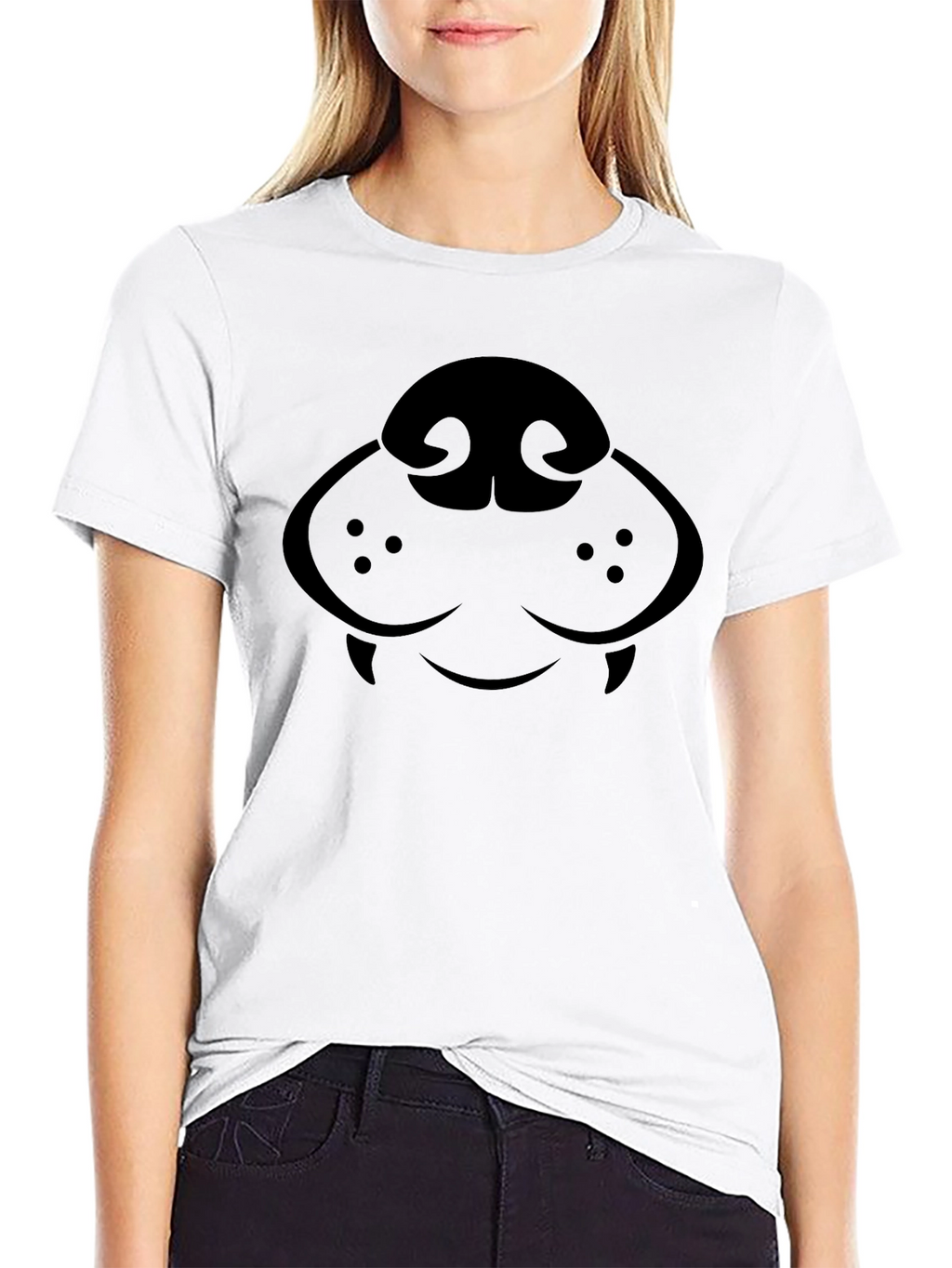 Dog Snout Graphic Tee - Black