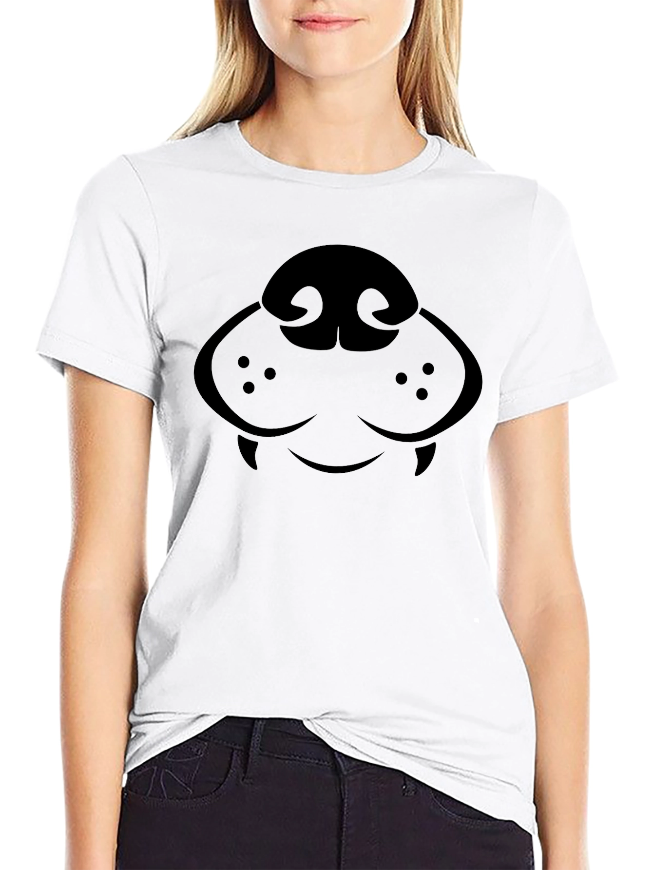Dog Snout Graphic Tee - Black