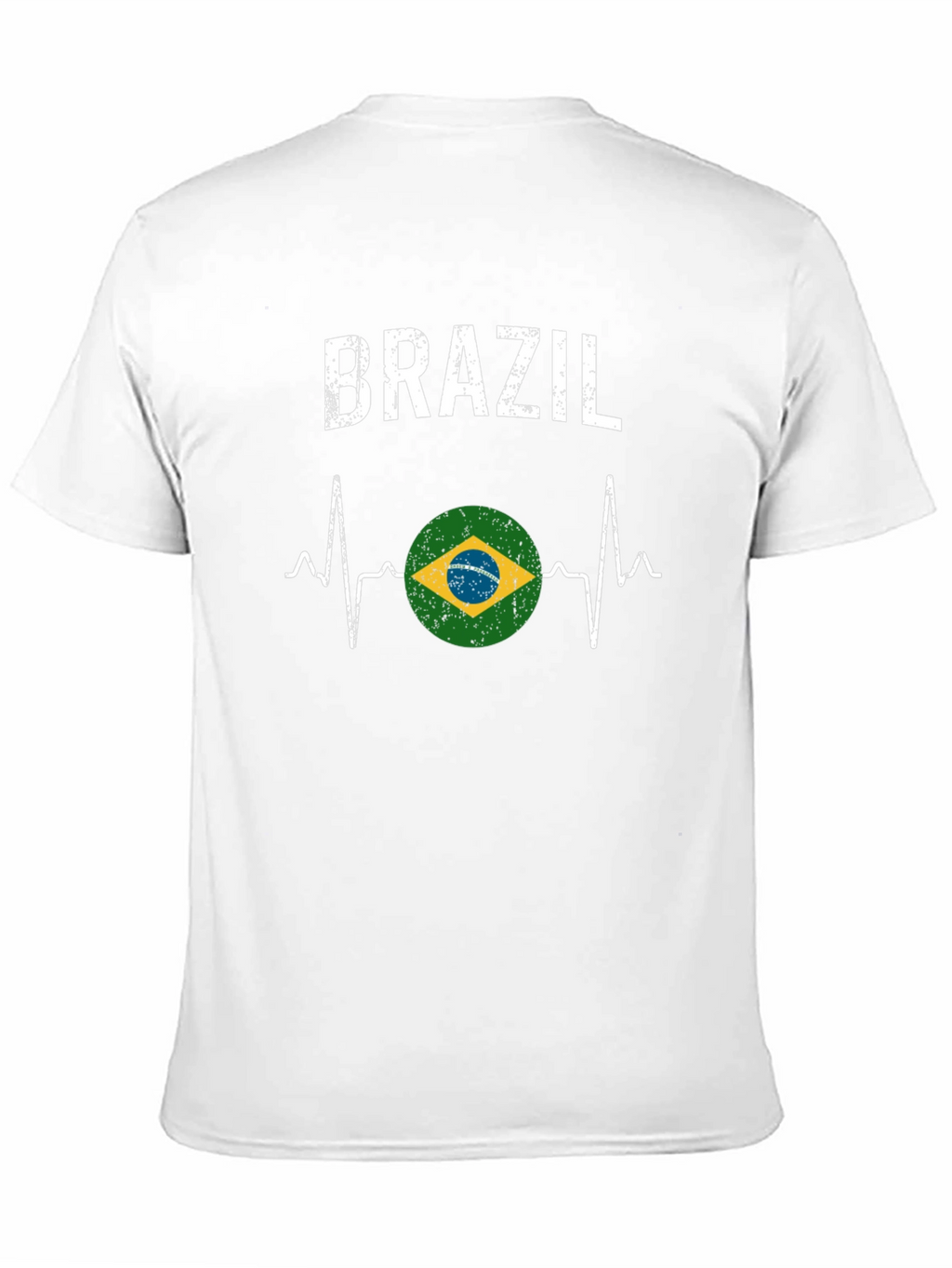 Brazil Heartbeat T-Shirt - Black