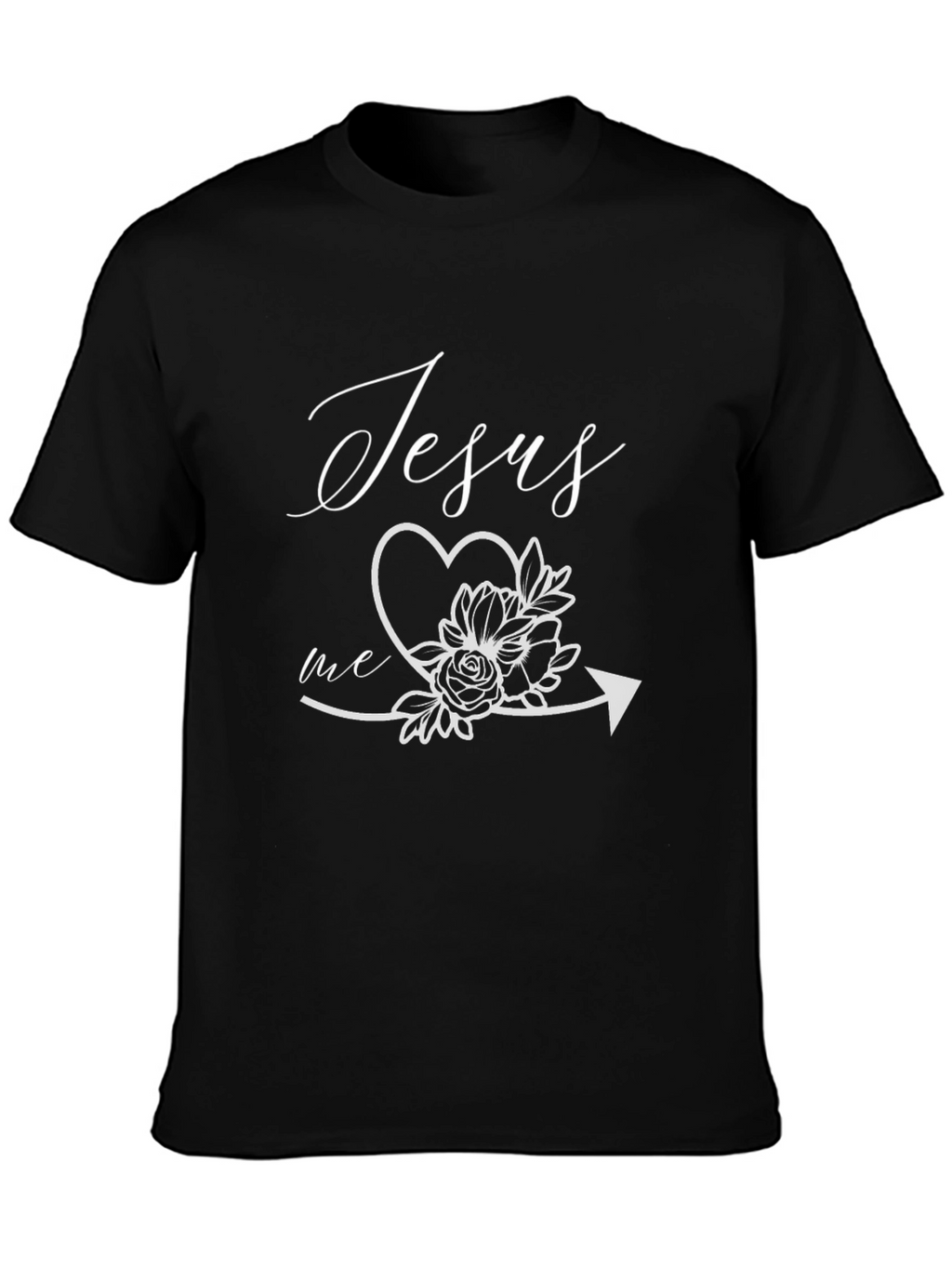 Jesus Loves Me Floral Arrow Tee