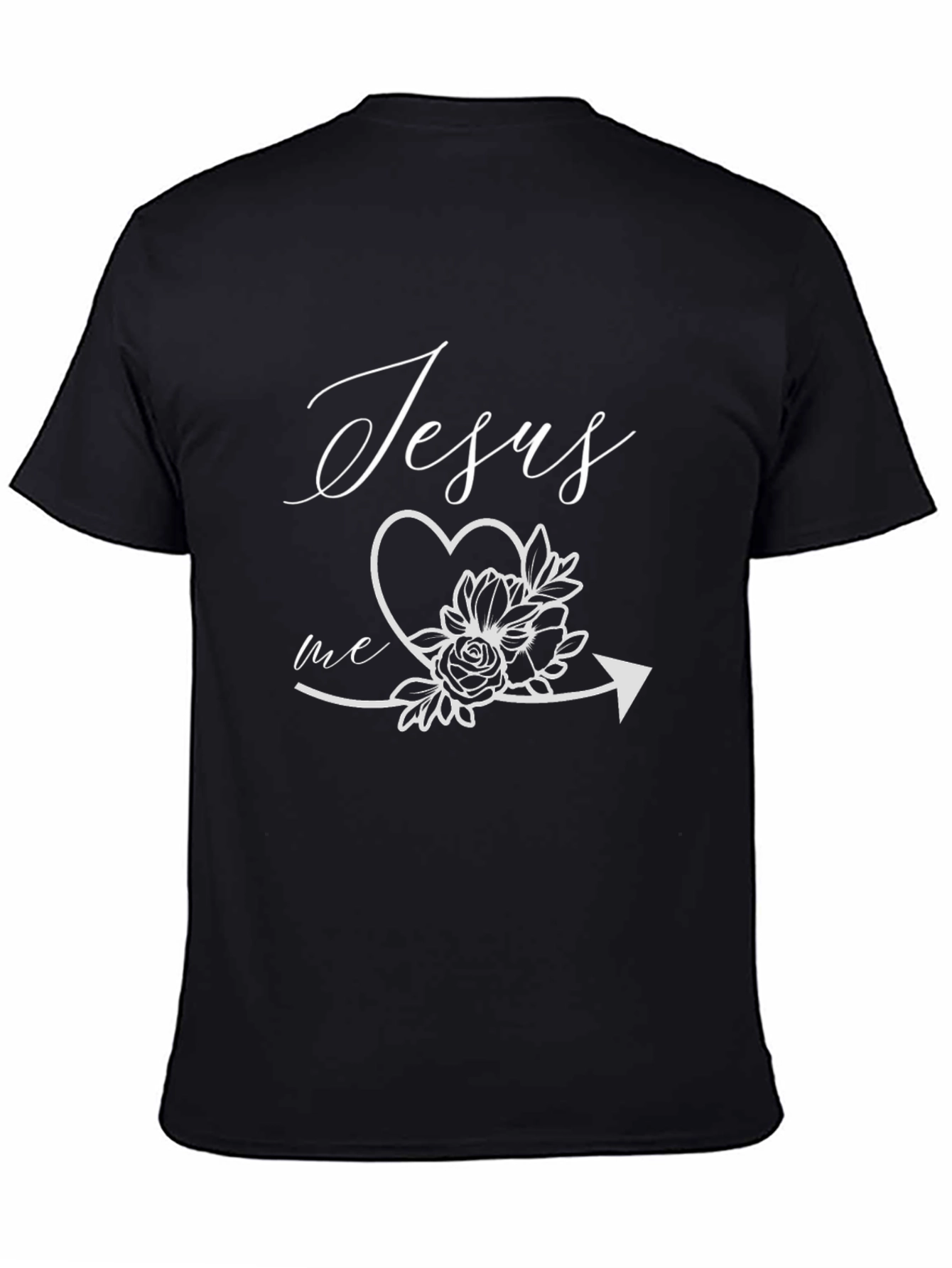 Jesus Loves Me Floral Arrow Tee
