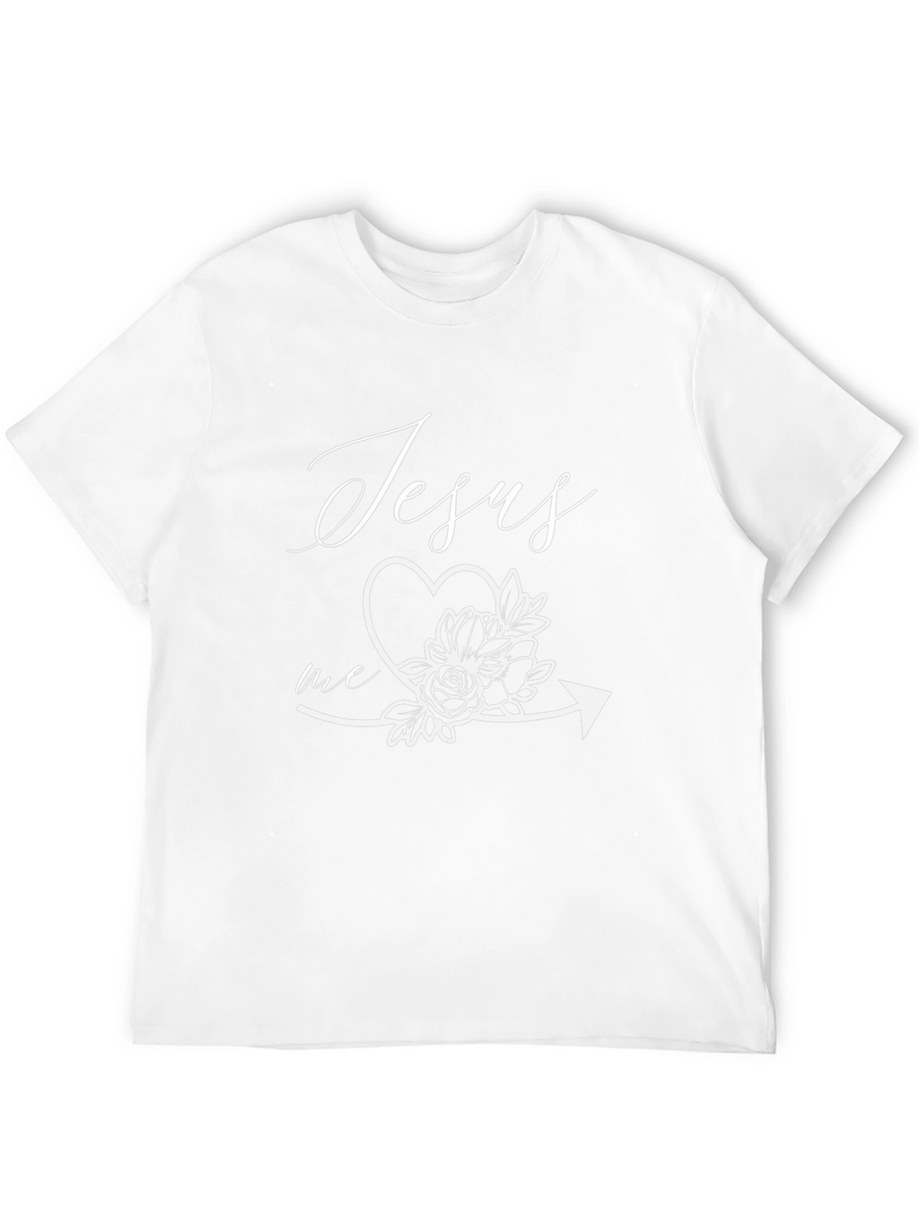 Jesus Loves Me Floral Arrow Tee