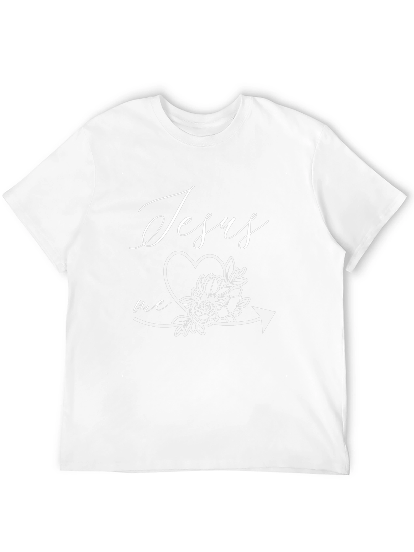 Jesus Loves Me Floral Arrow Tee