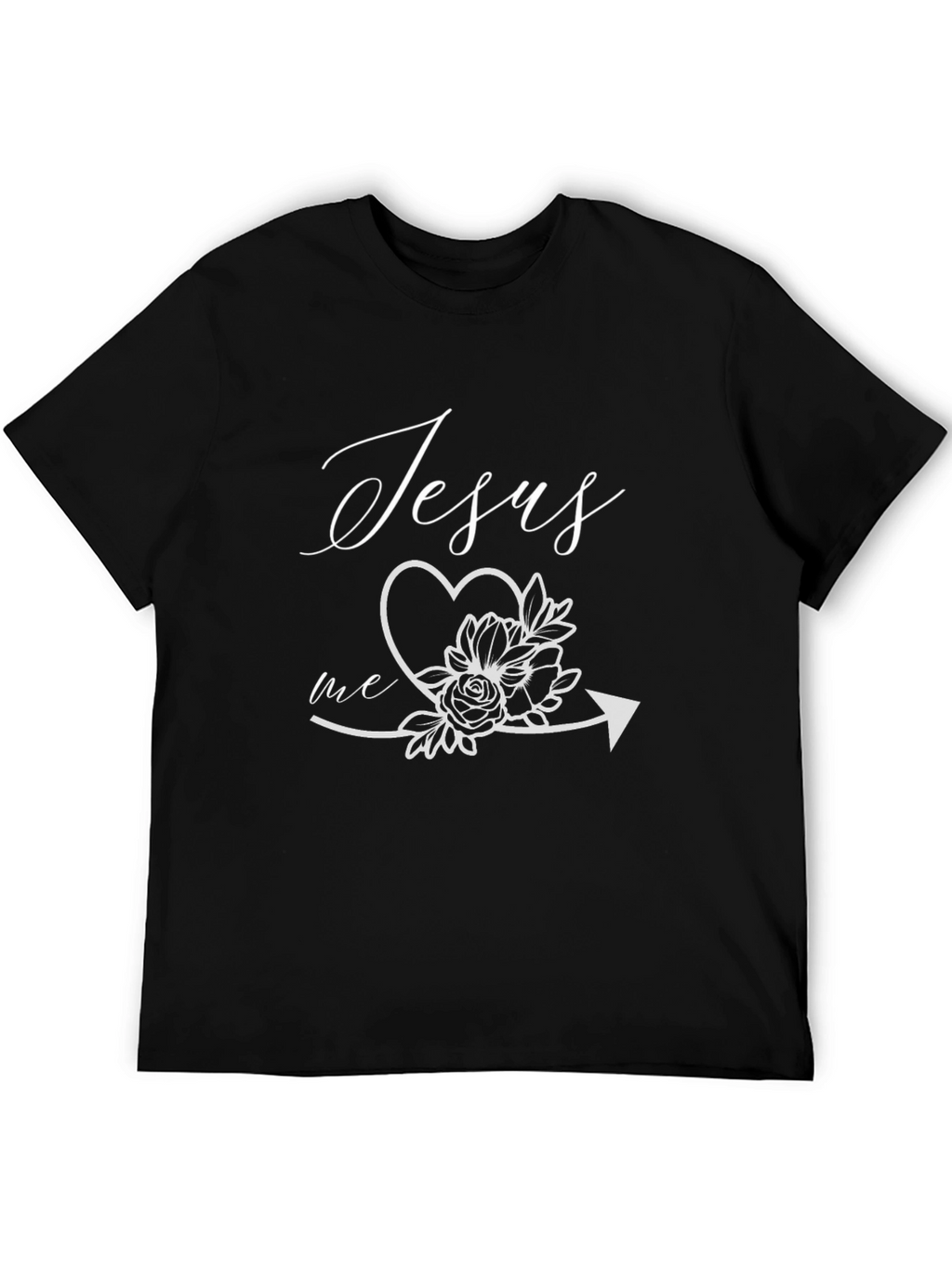 Jesus Loves Me Floral Arrow Tee
