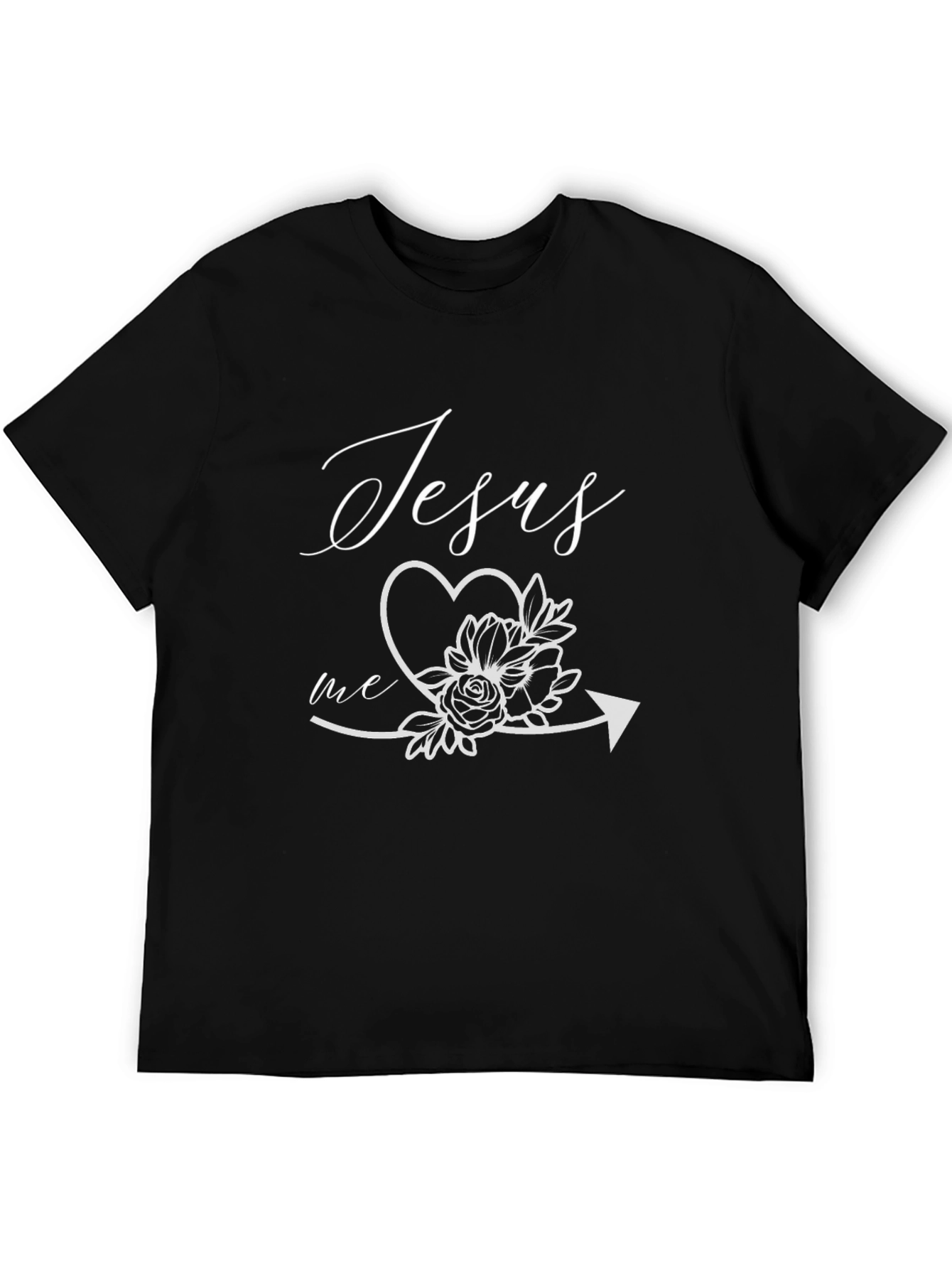 Jesus Loves Me Floral Arrow Tee