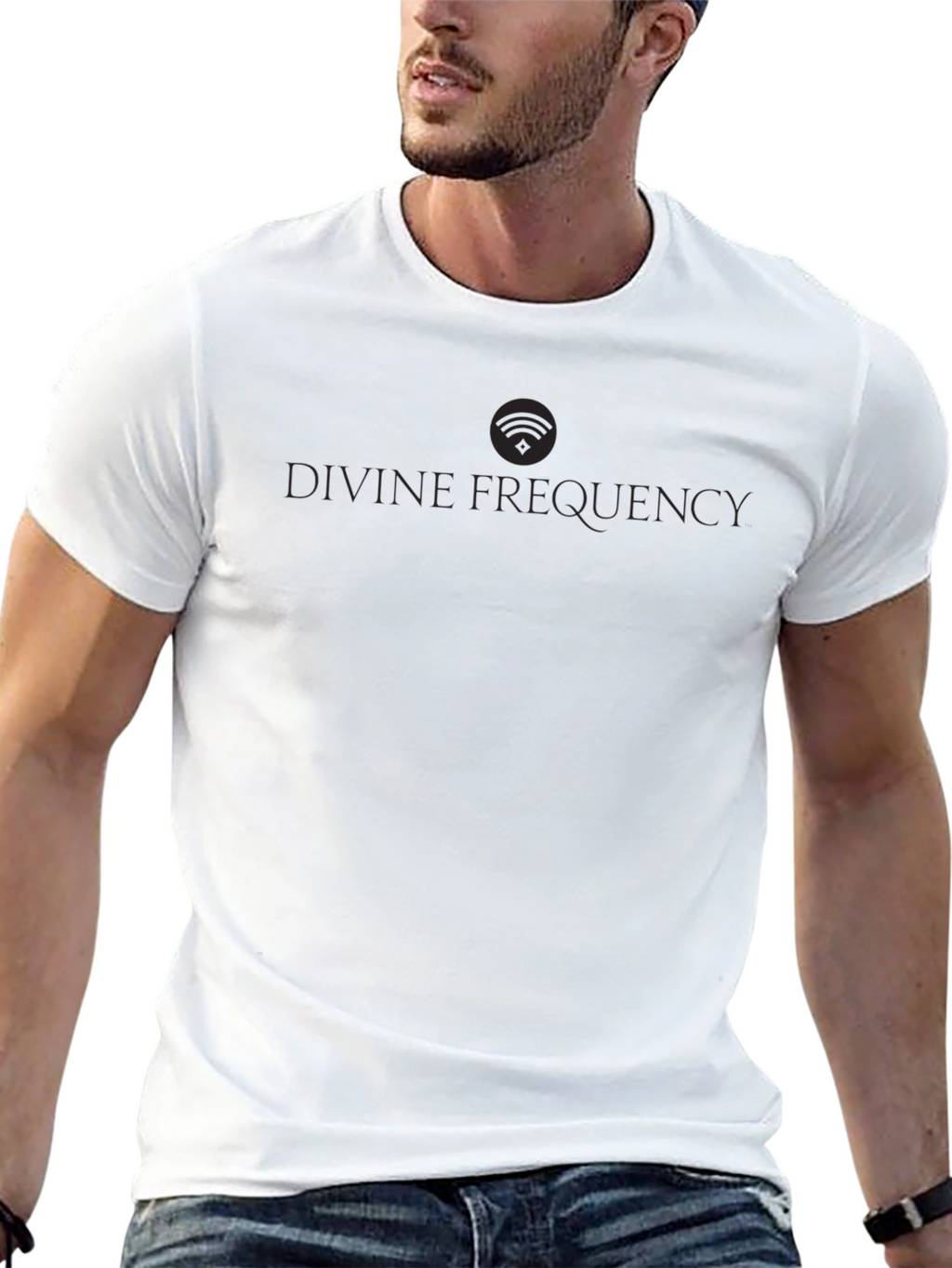 Divine Frequency Black T-Shirt - Stylish & Comfortable