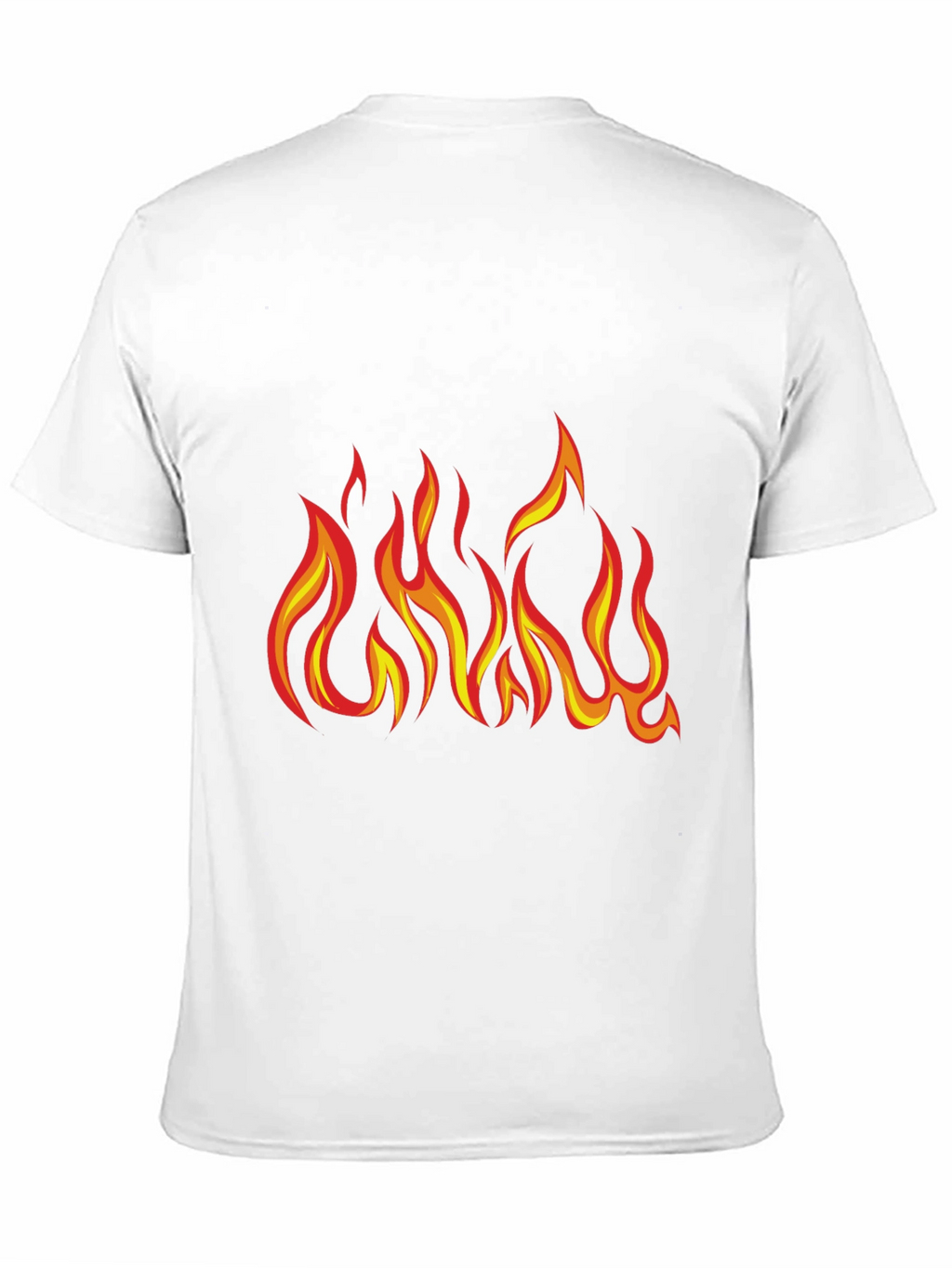 Fiery Flame Graphic T-Shirt - Bold Black Tee