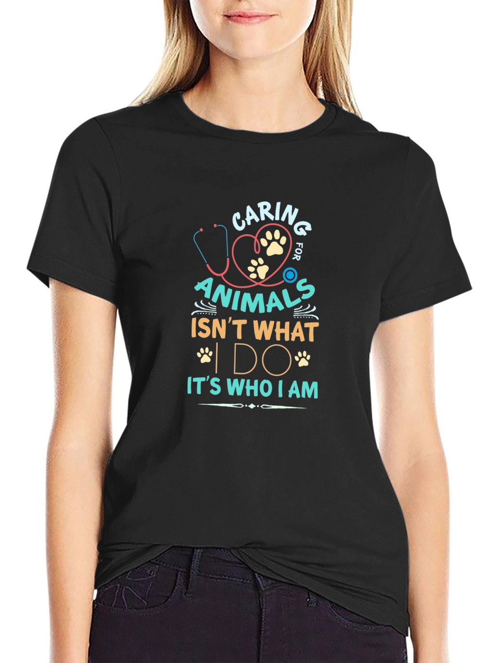 Caring for Animals Graphic T-Shirt