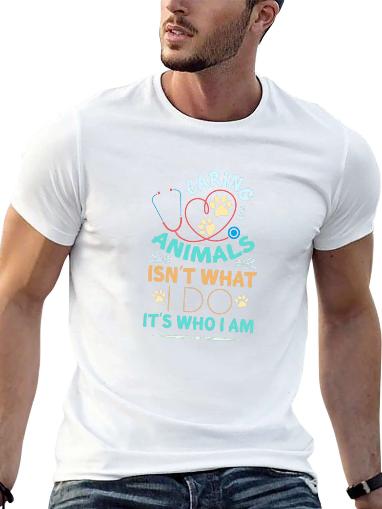 Caring for Animals Graphic T-Shirt