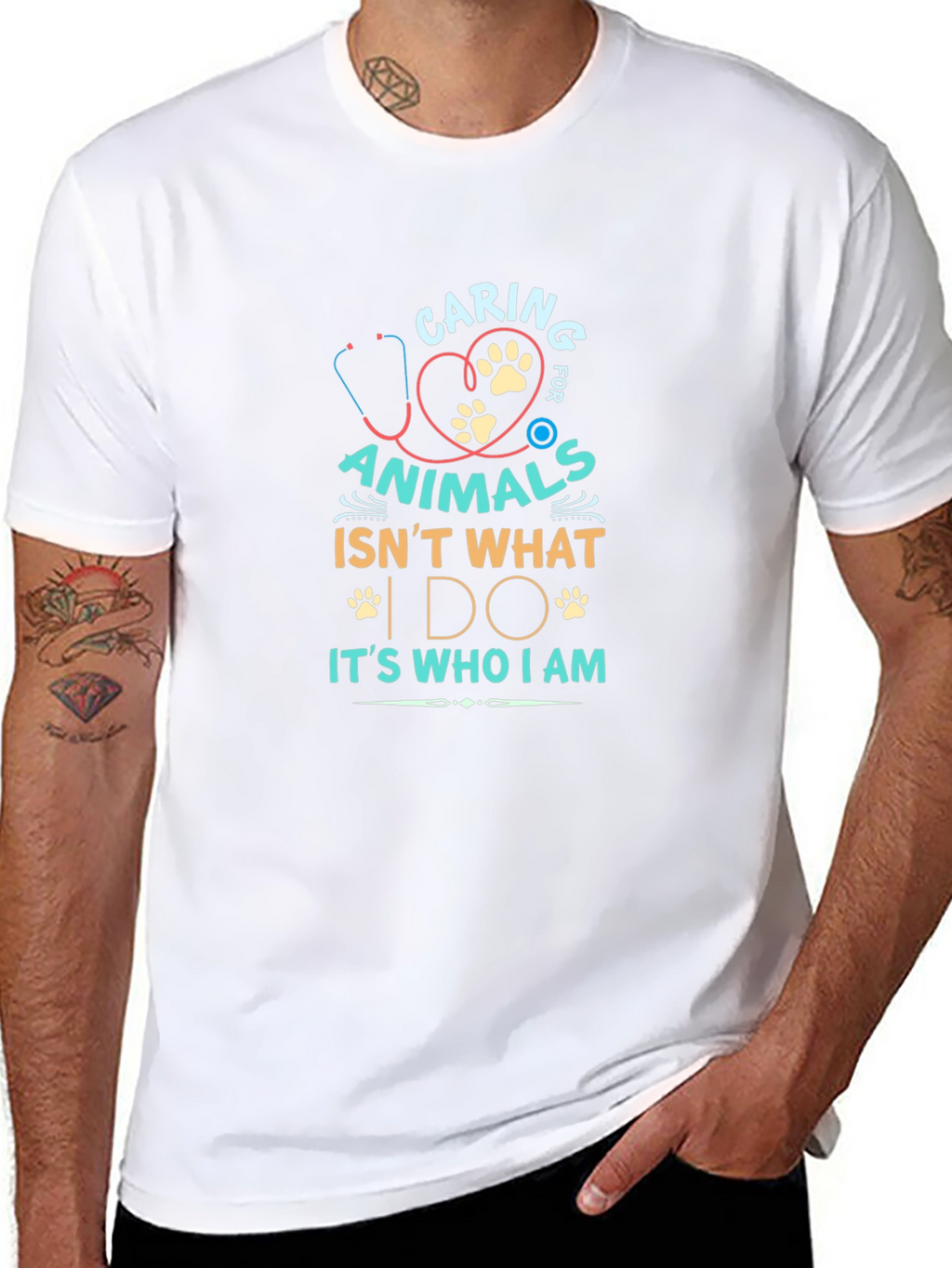 Caring for Animals Graphic T-Shirt