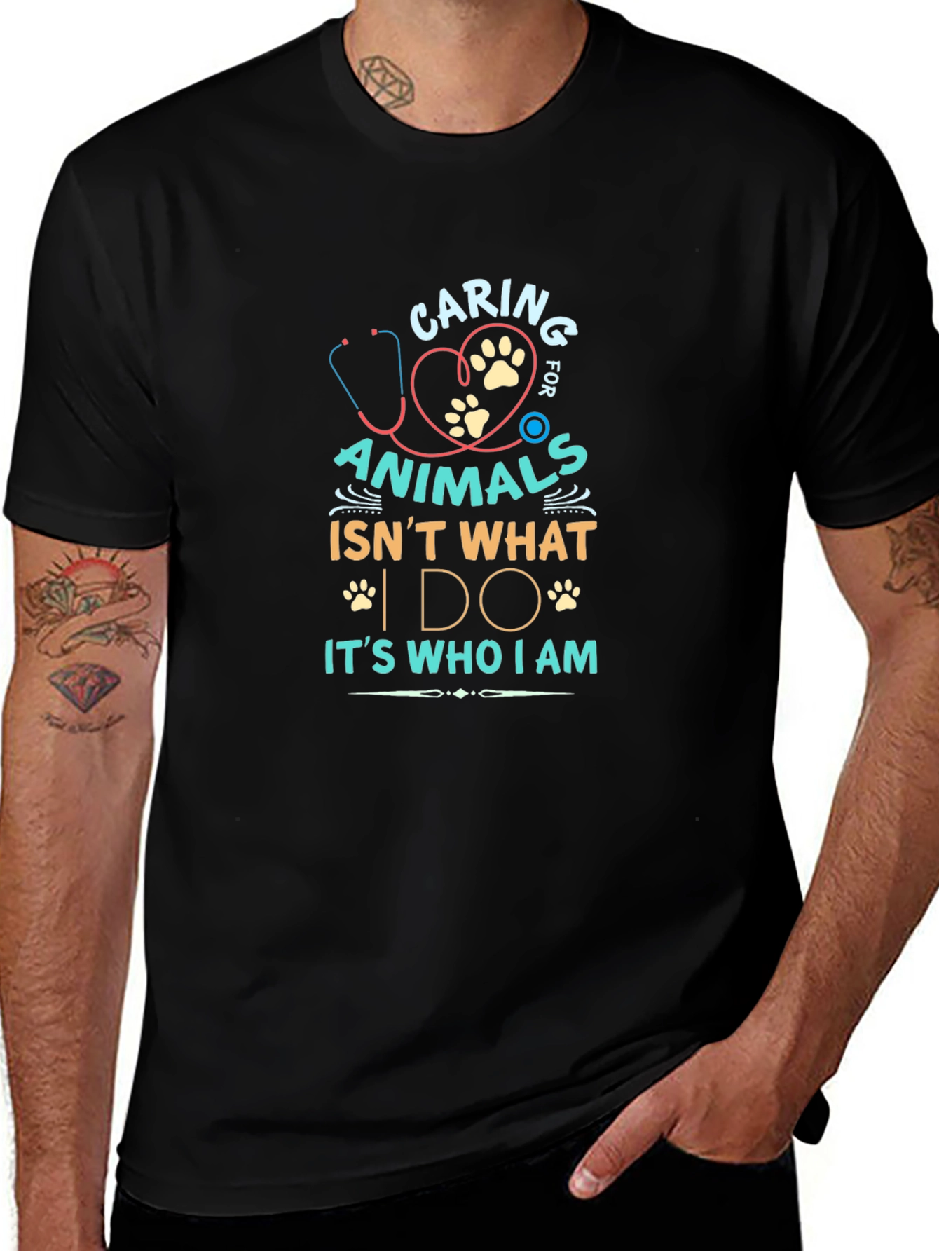 Caring for Animals Graphic T-Shirt