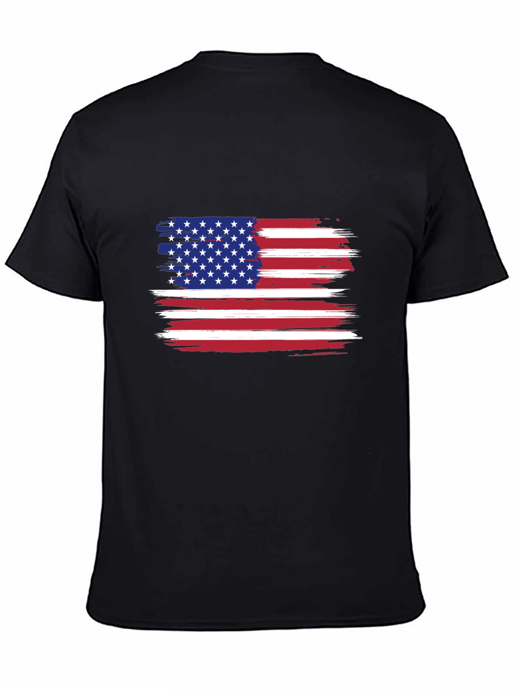 American Flag Distressed Graphic T-Shirt