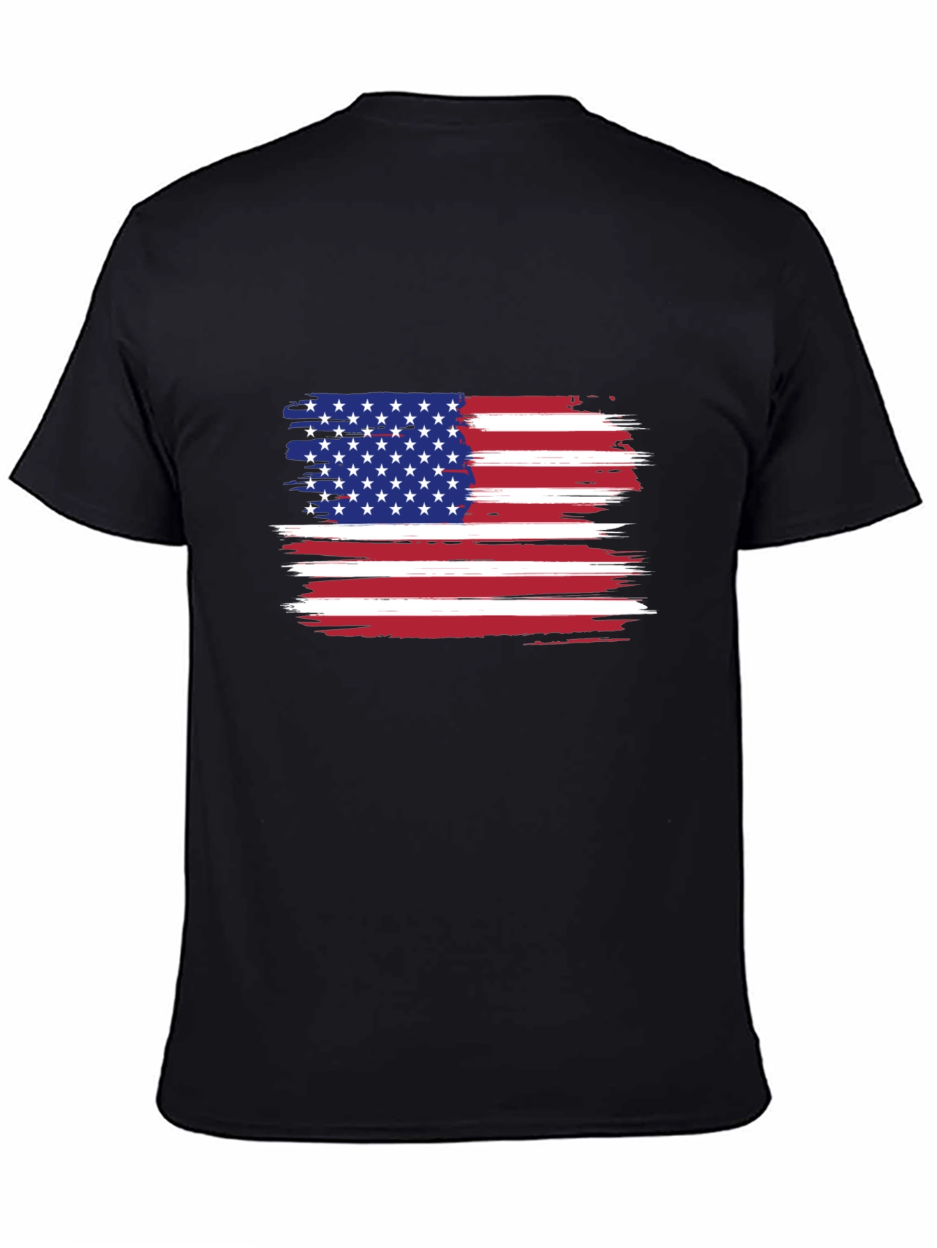 American Flag Distressed Graphic T-Shirt