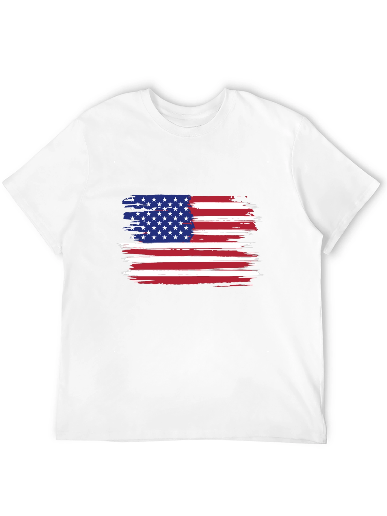 American Flag Distressed Graphic T-Shirt