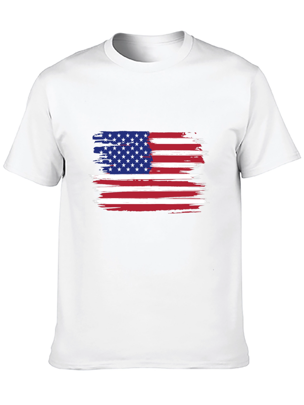 American Flag Distressed Graphic T-Shirt