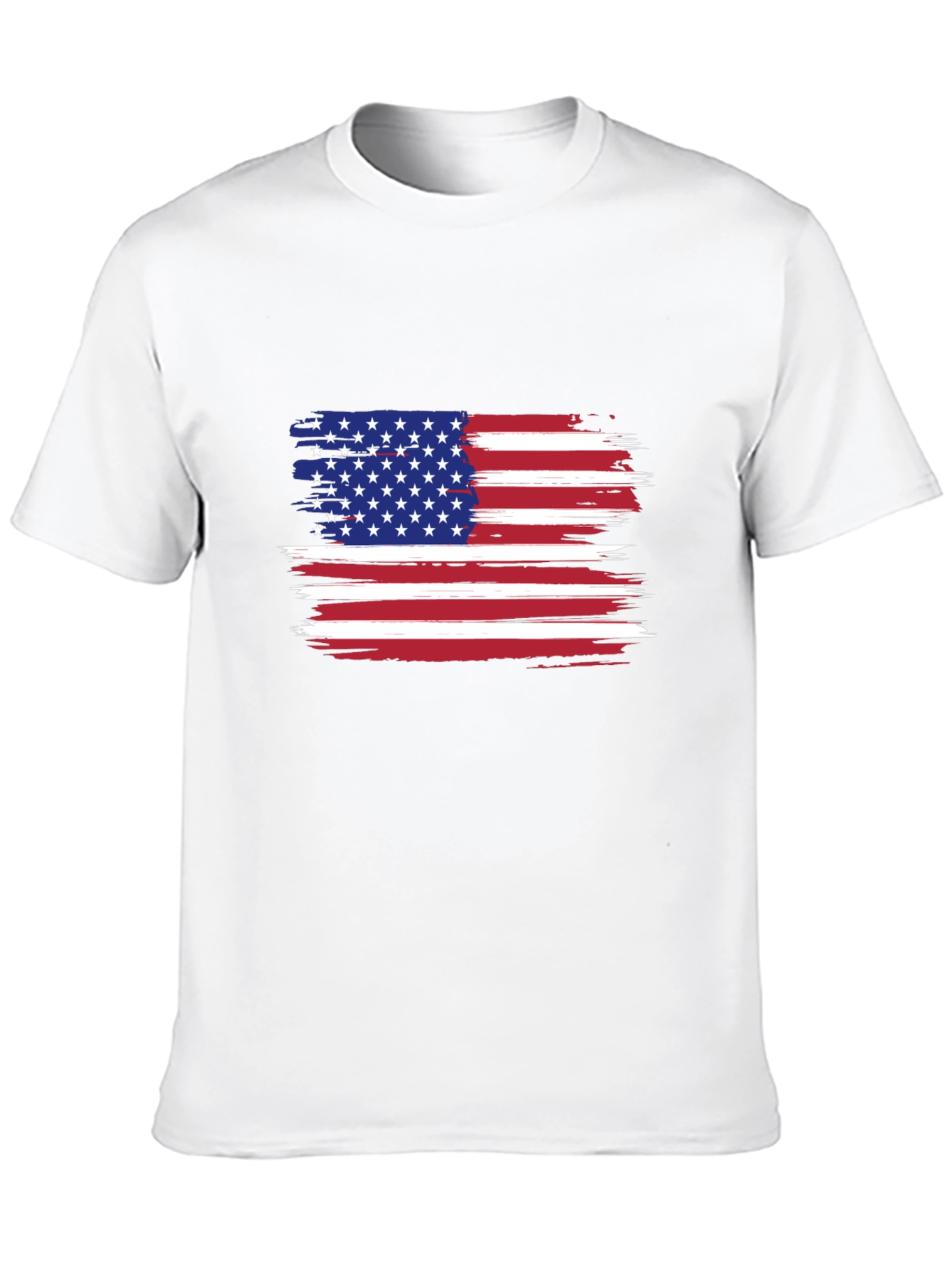 American Flag Distressed Graphic T-Shirt