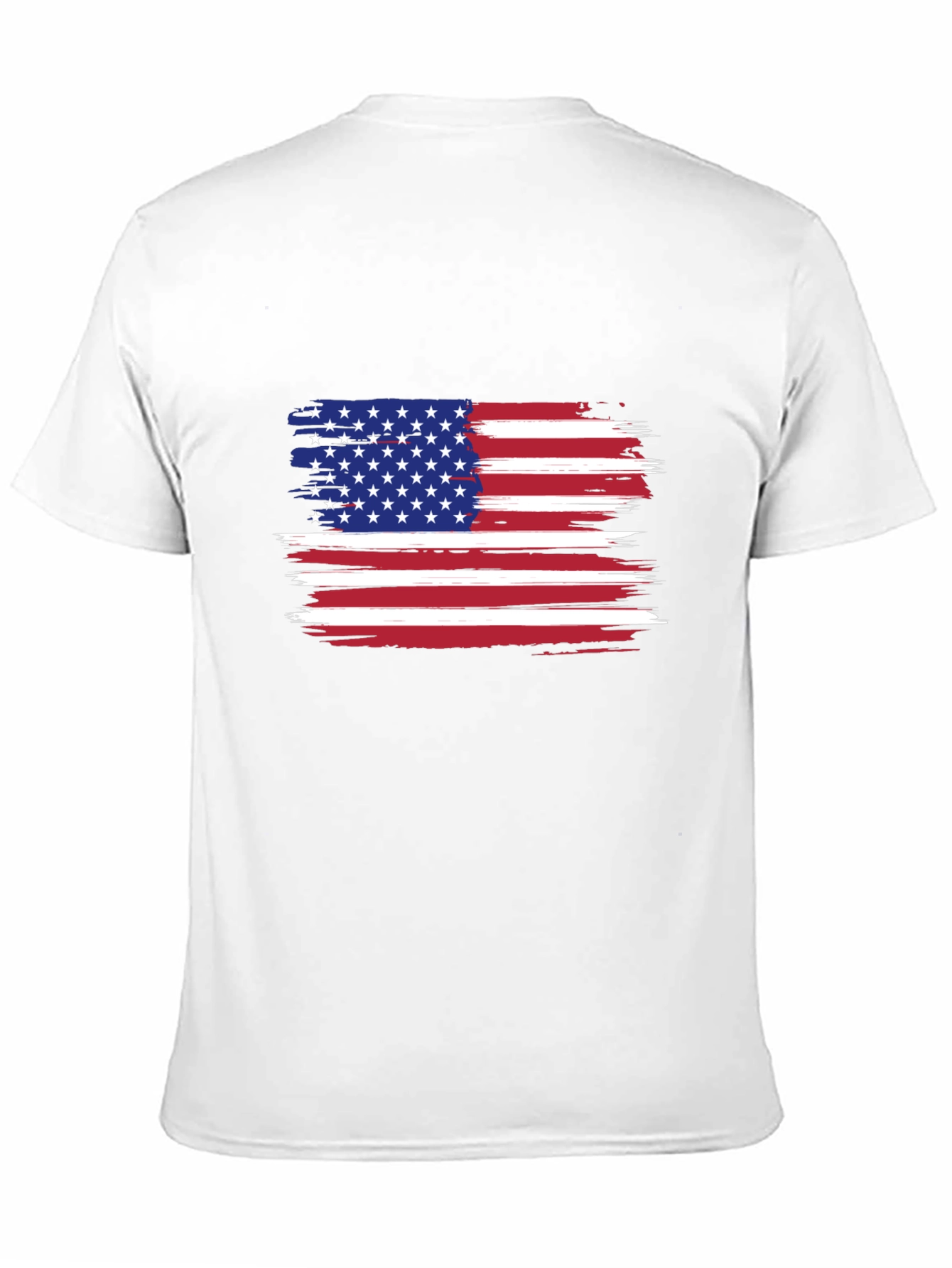 American Flag Distressed Graphic T-Shirt