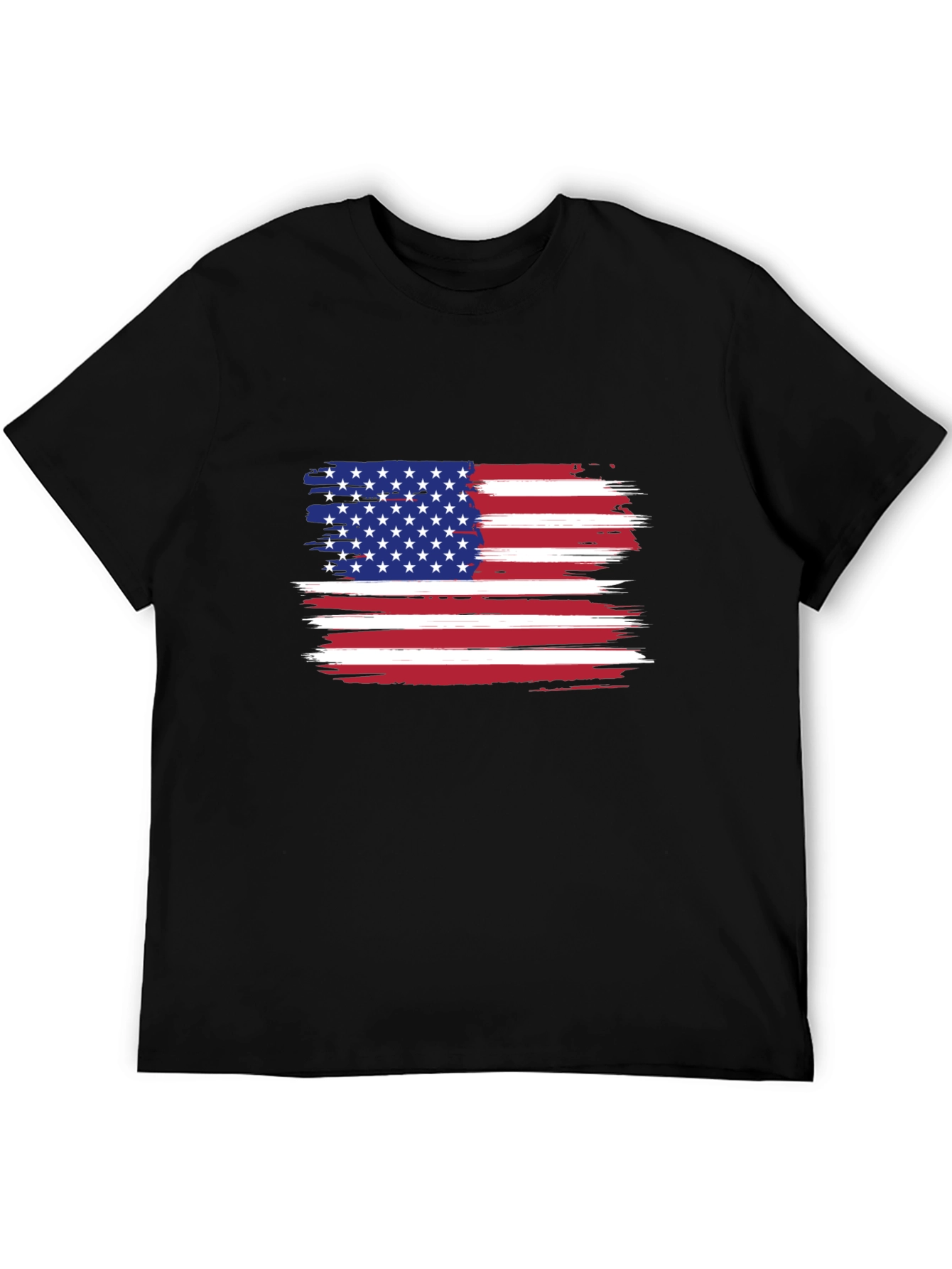 American Flag Distressed Graphic T-Shirt