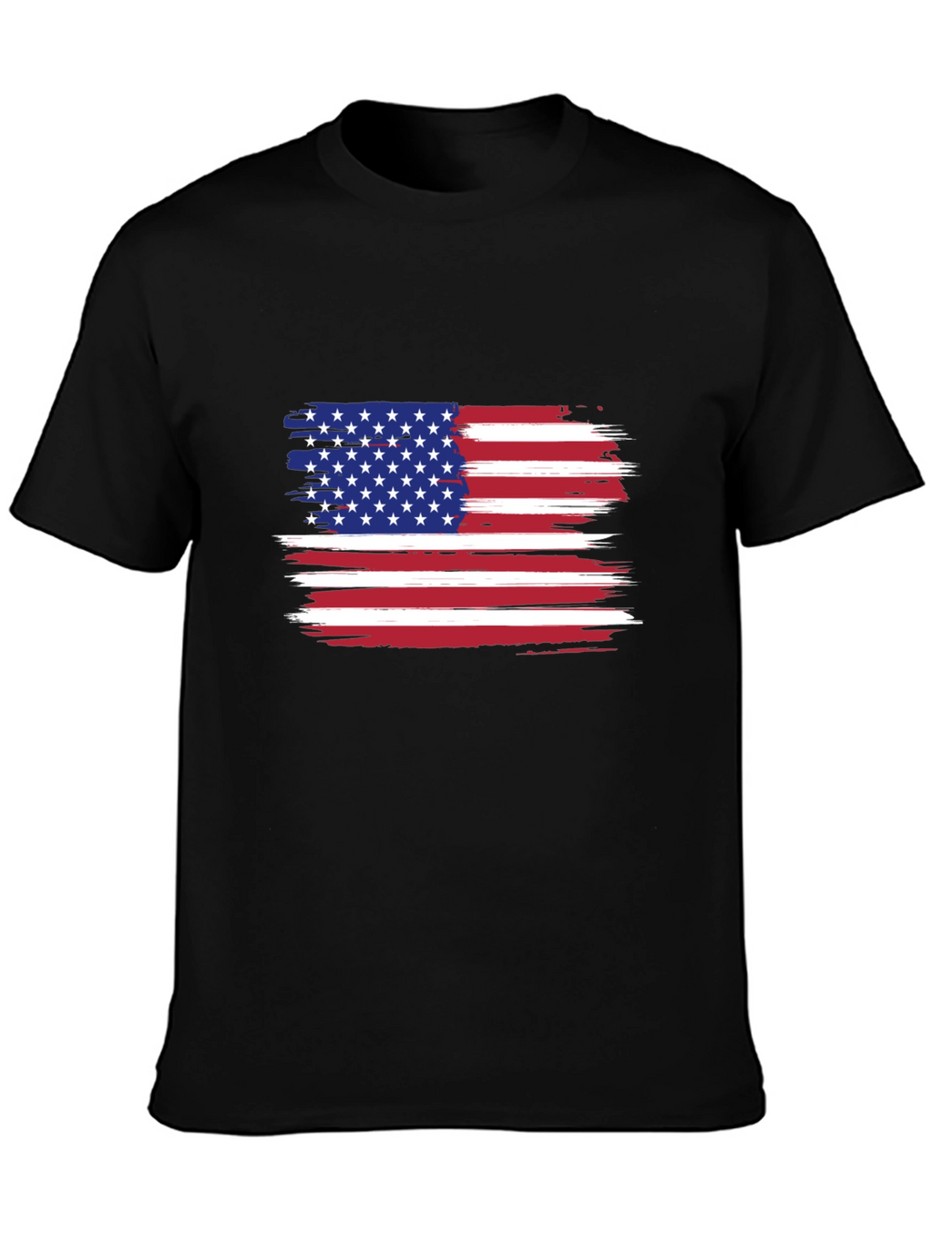 American Flag Distressed Graphic T-Shirt