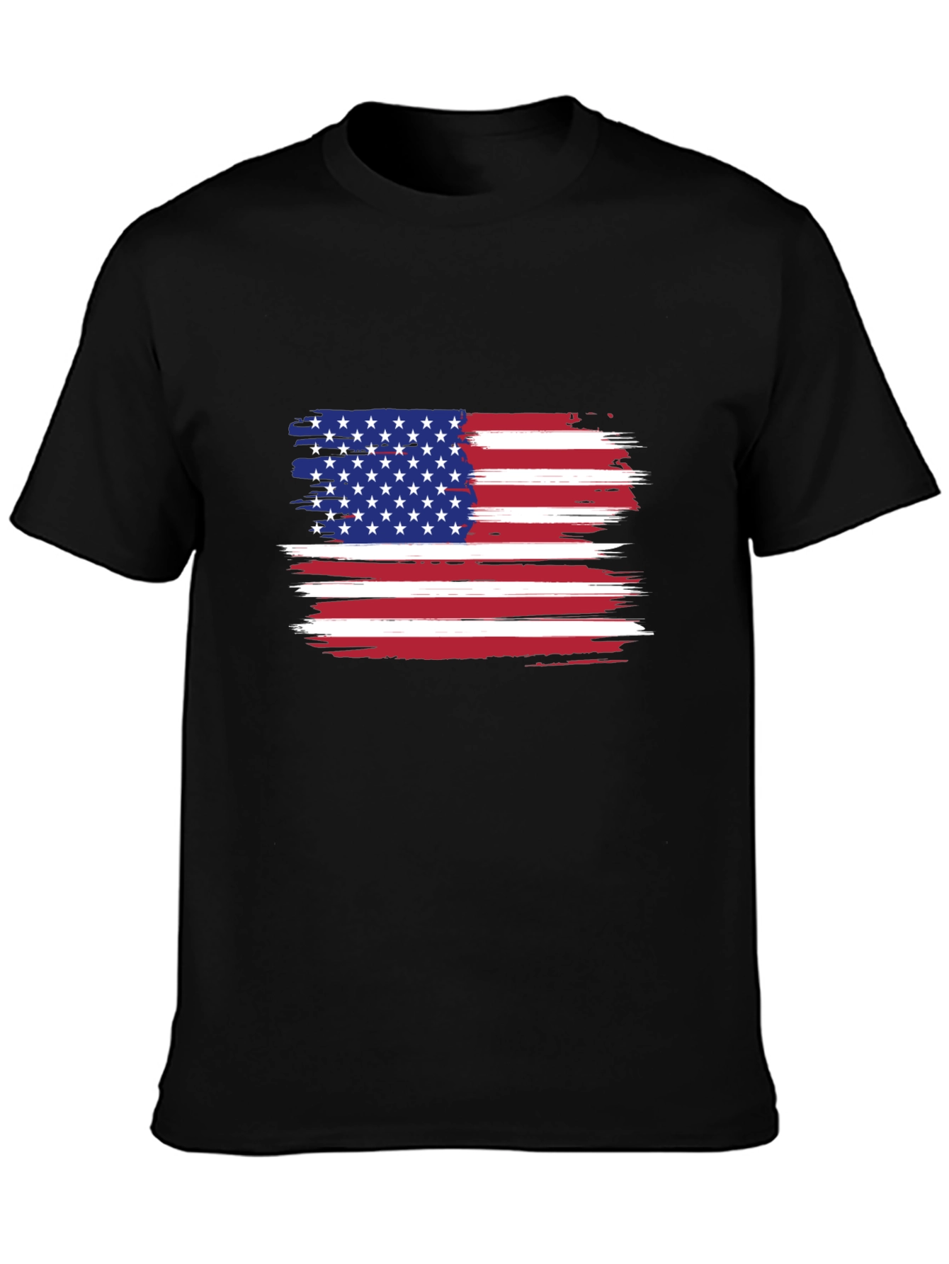 American Flag Distressed Graphic T-Shirt