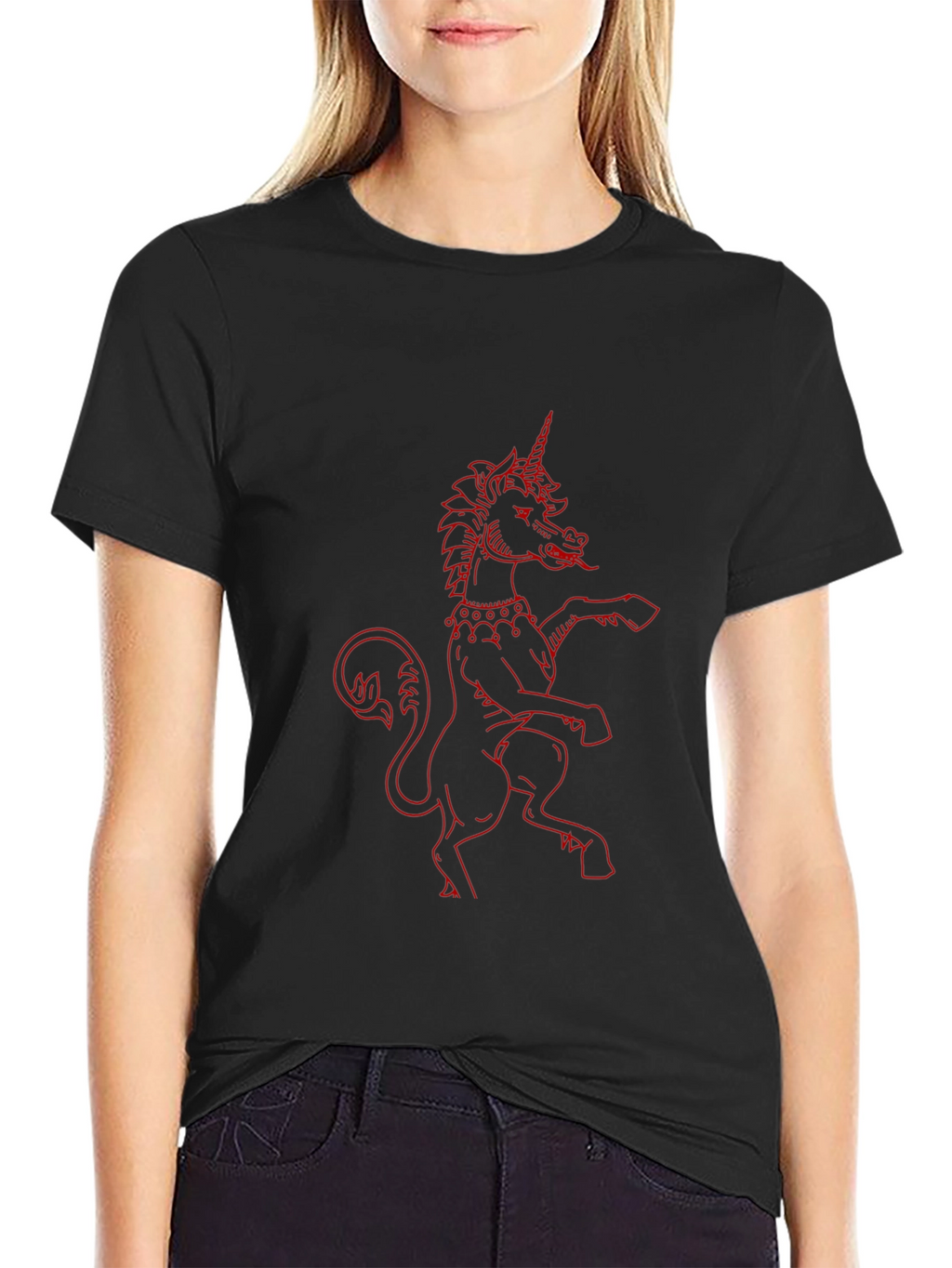 Black Unicorn Graphic T-Shirt