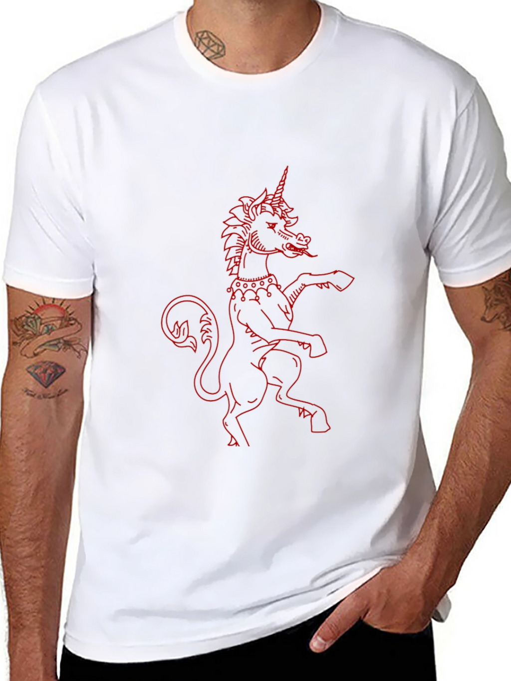 Black Unicorn Graphic T-Shirt