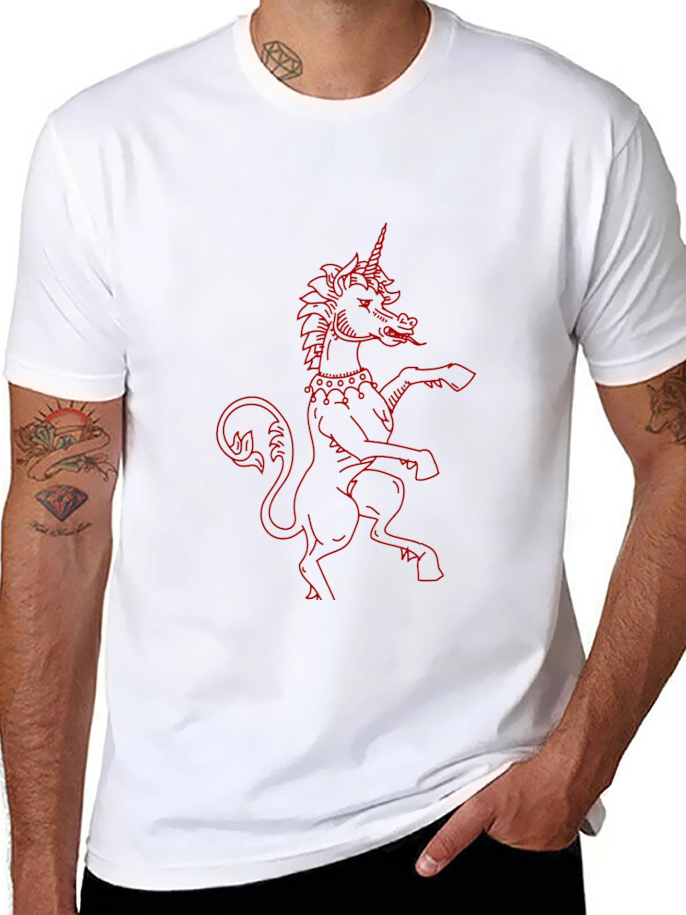 Black Unicorn Graphic T-Shirt