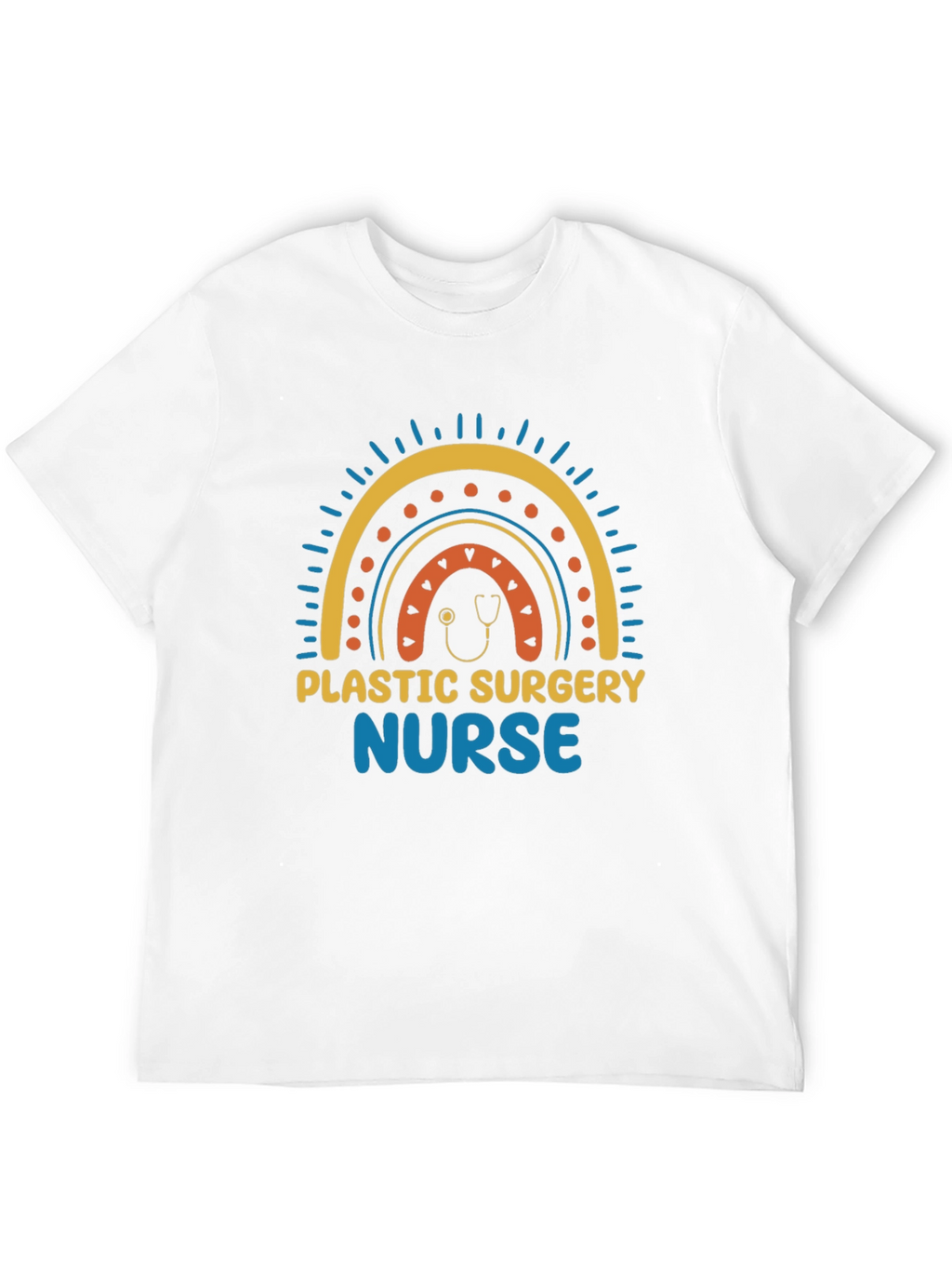 Plastic Surgery Nurse Rainbow Graphic Tee