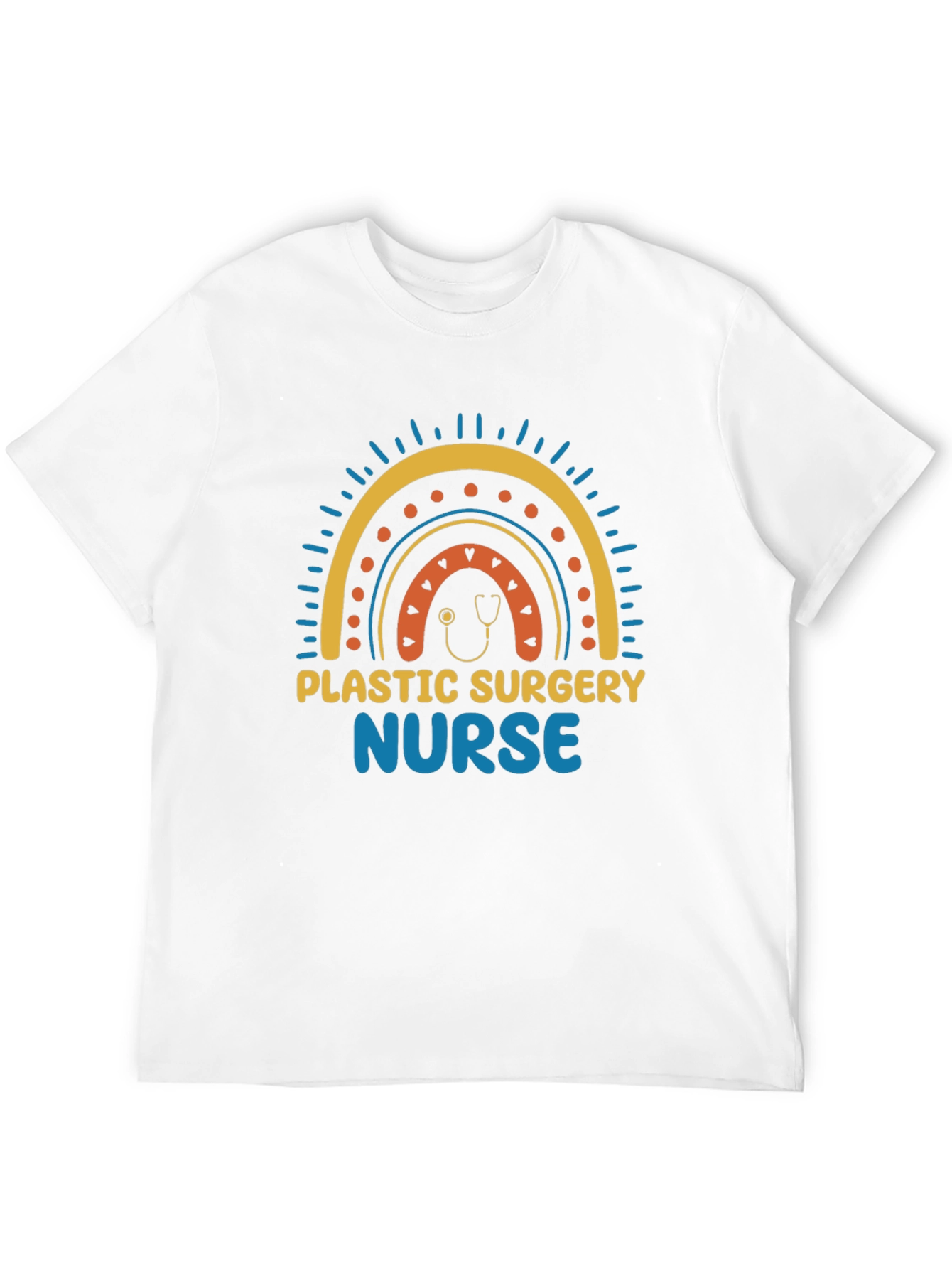 Plastic Surgery Nurse Rainbow Graphic Tee