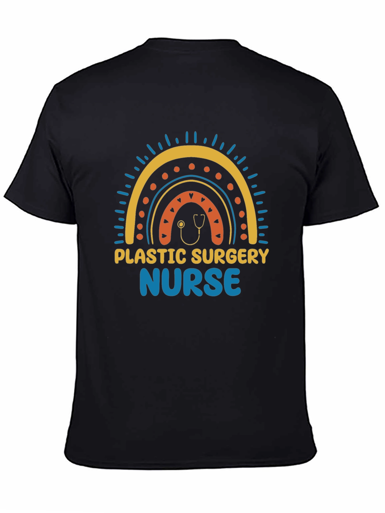 Plastic Surgery Nurse Rainbow Graphic Tee