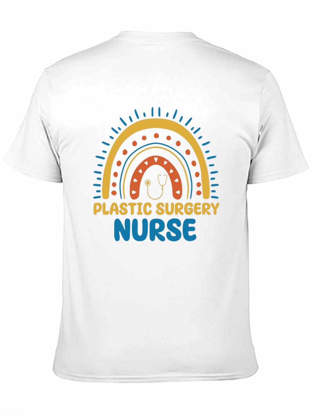 Plastic Surgery Nurse Rainbow Graphic Tee