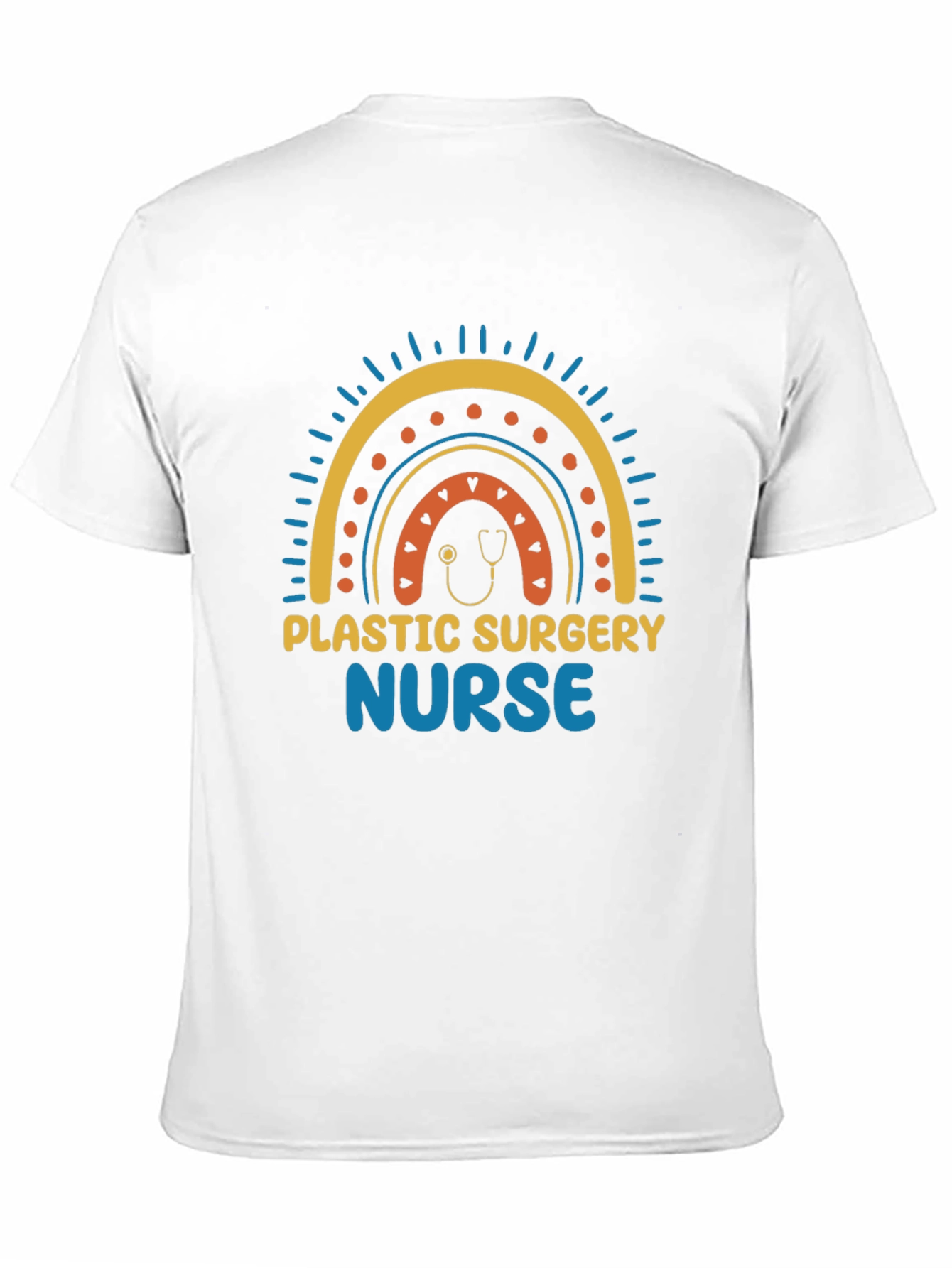 Plastic Surgery Nurse Rainbow Graphic Tee