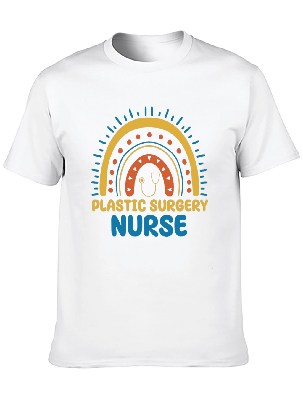 Plastic Surgery Nurse Rainbow Graphic Tee
