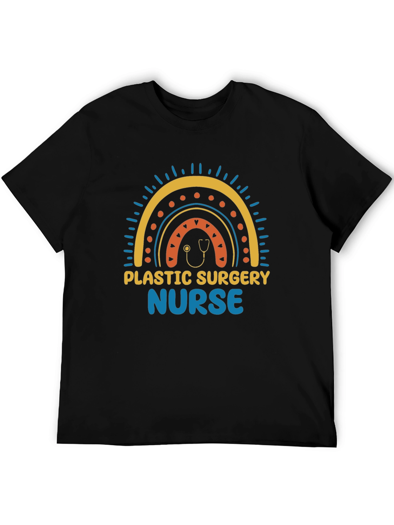 Plastic Surgery Nurse Rainbow Graphic Tee