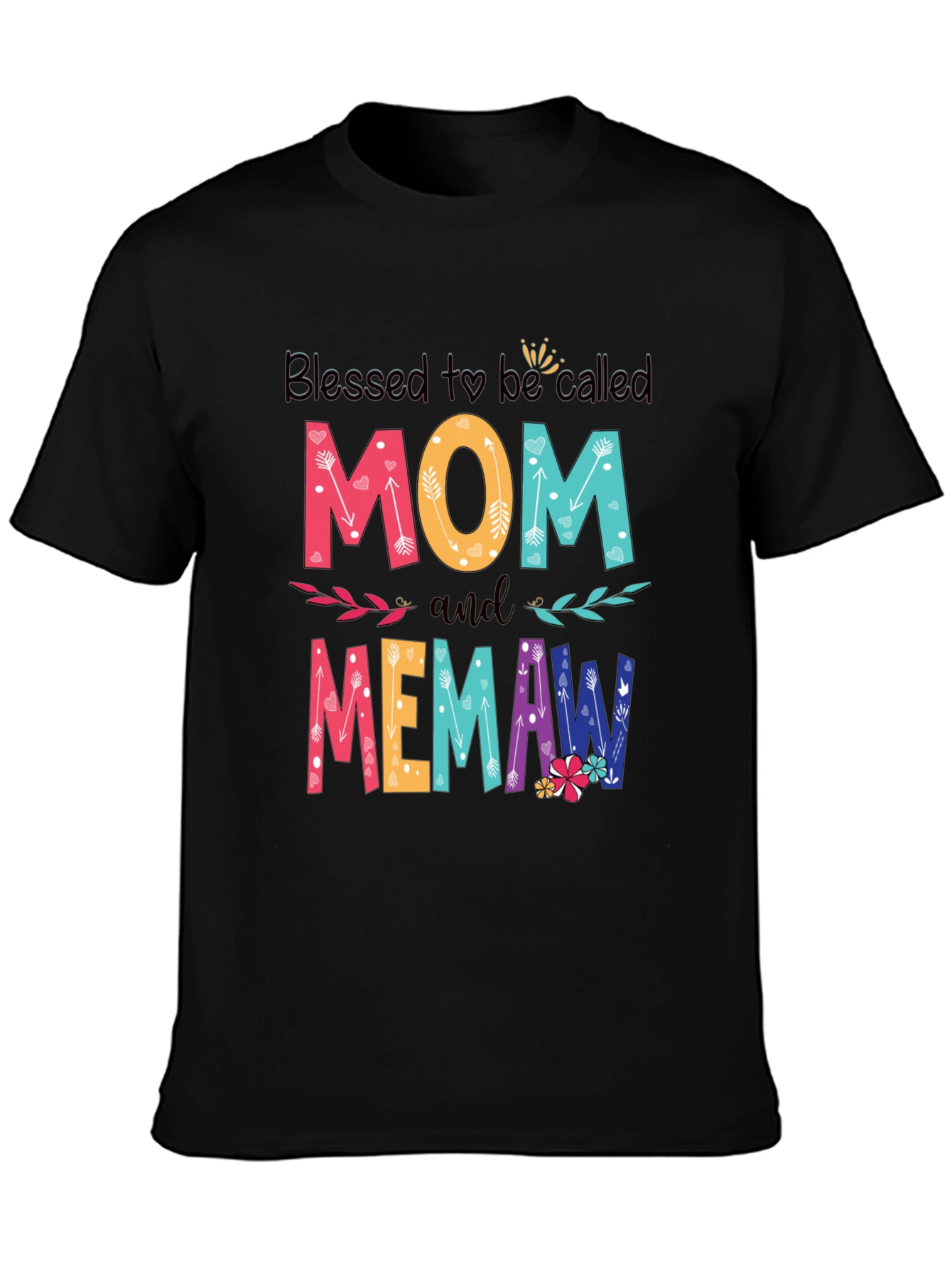 Blessed Mom and Memaw Graphic T-Shirt