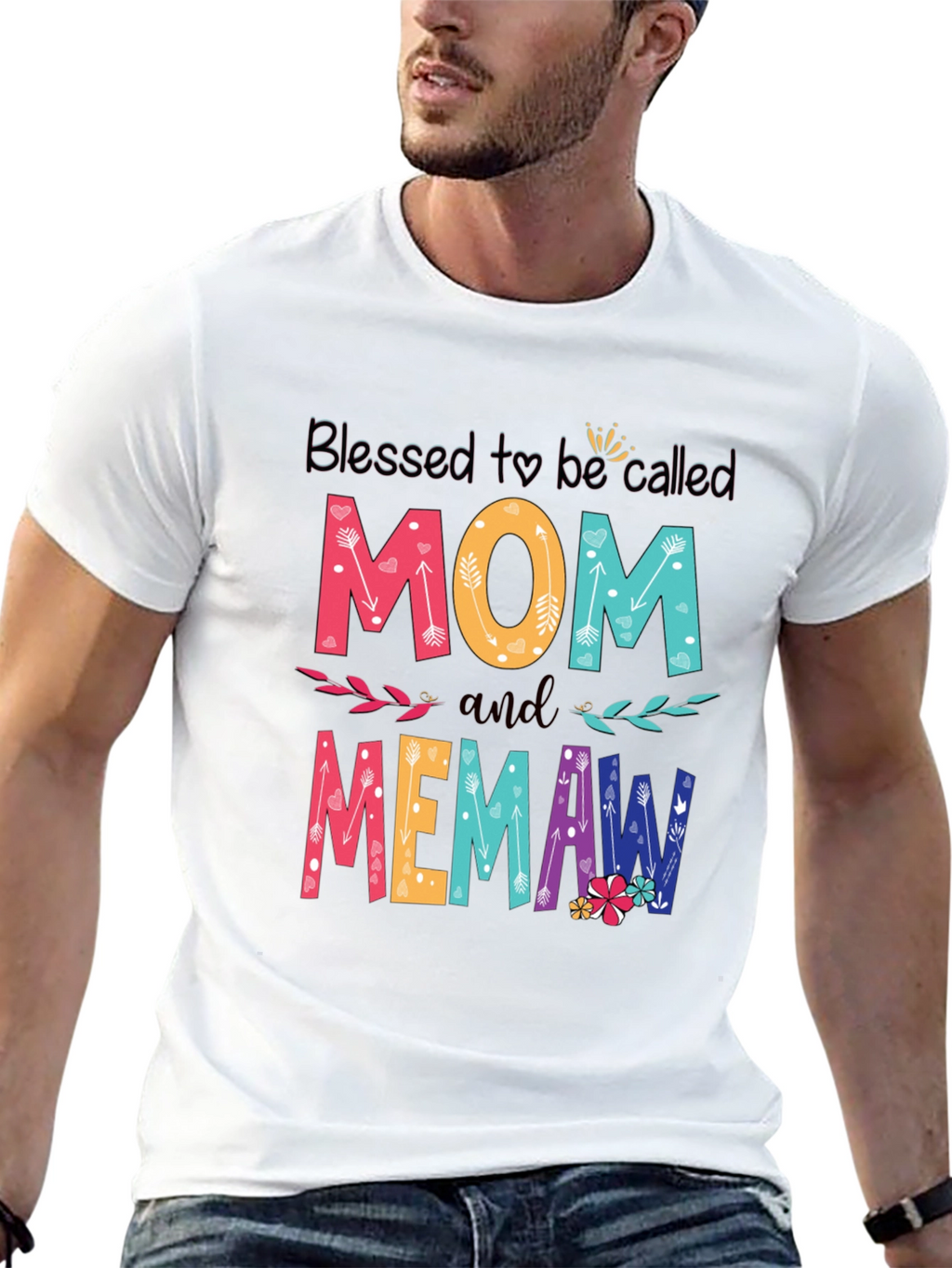 Blessed Mom and Memaw Graphic T-Shirt