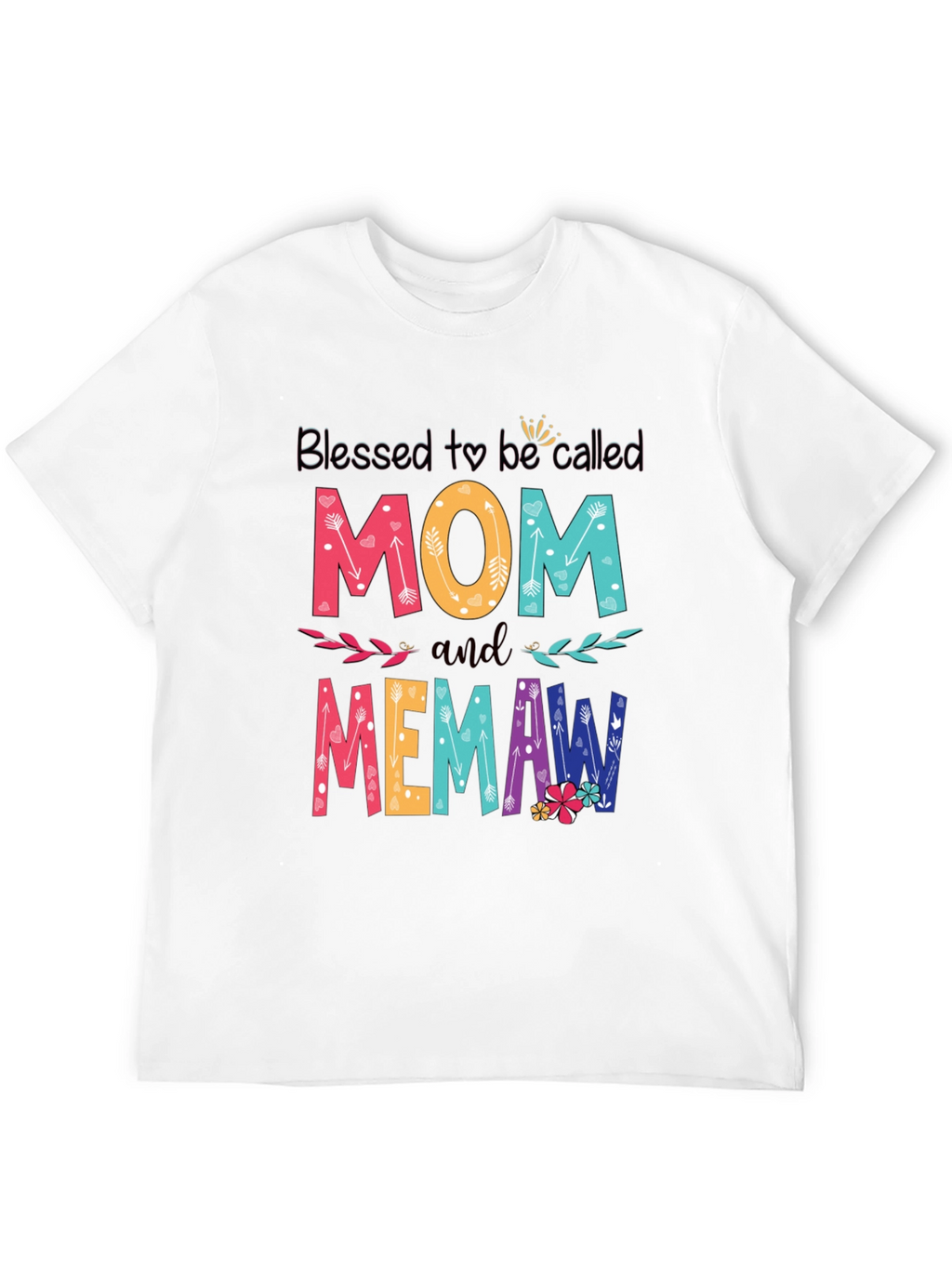 Blessed Mom and Memaw Graphic T-Shirt