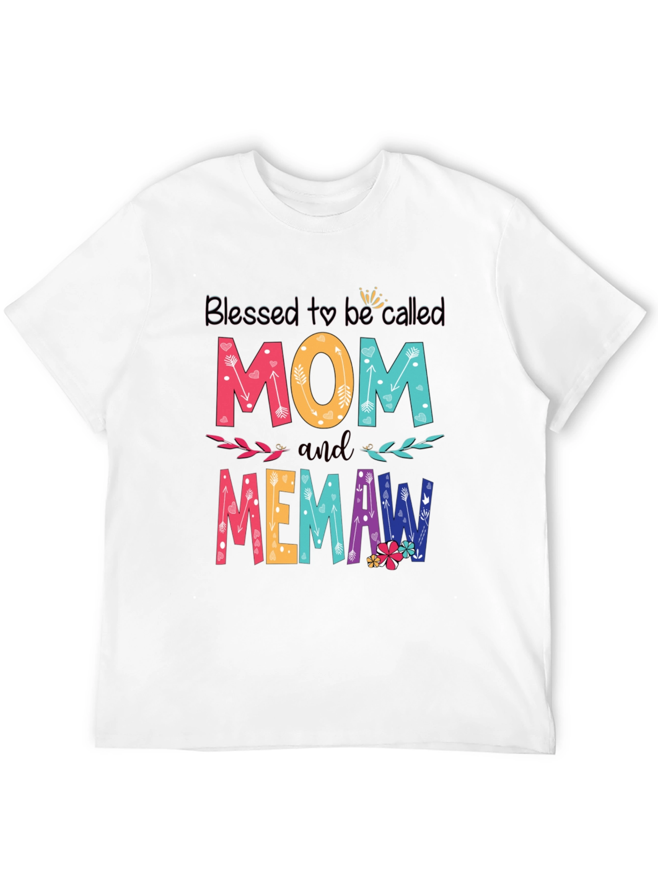 Blessed Mom and Memaw Graphic T-Shirt