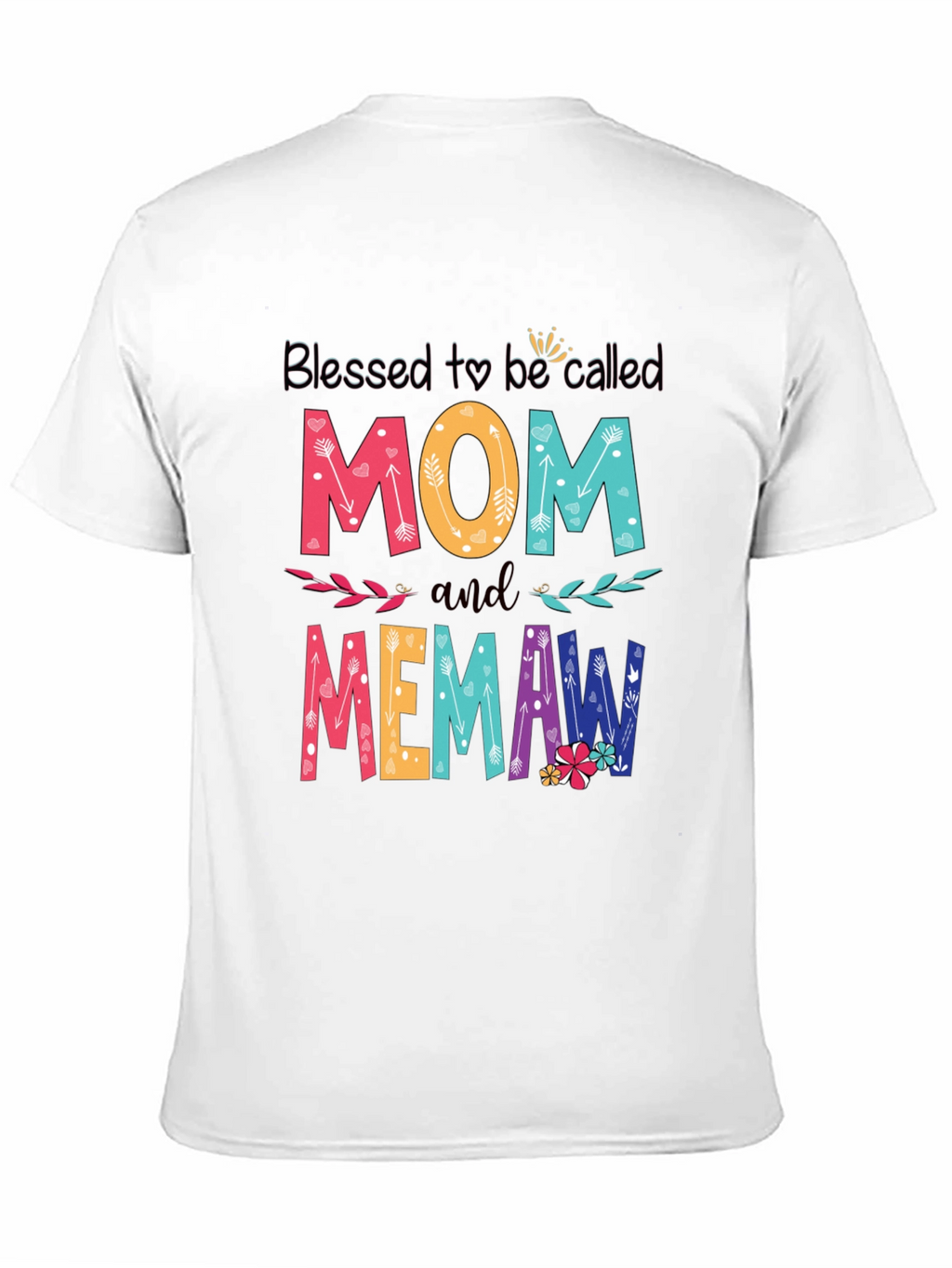Blessed Mom and Memaw Graphic T-Shirt