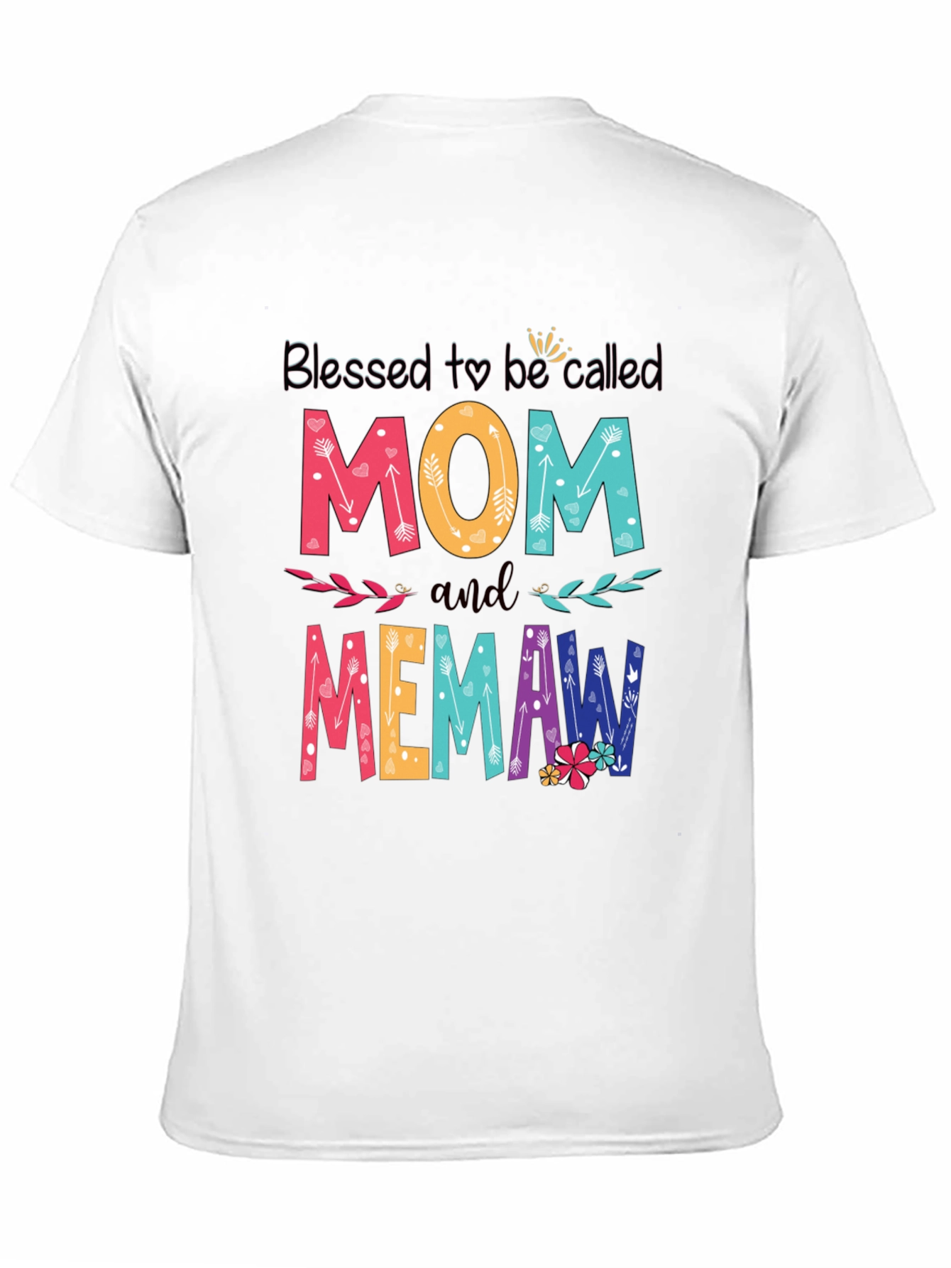 Blessed Mom and Memaw Graphic T-Shirt