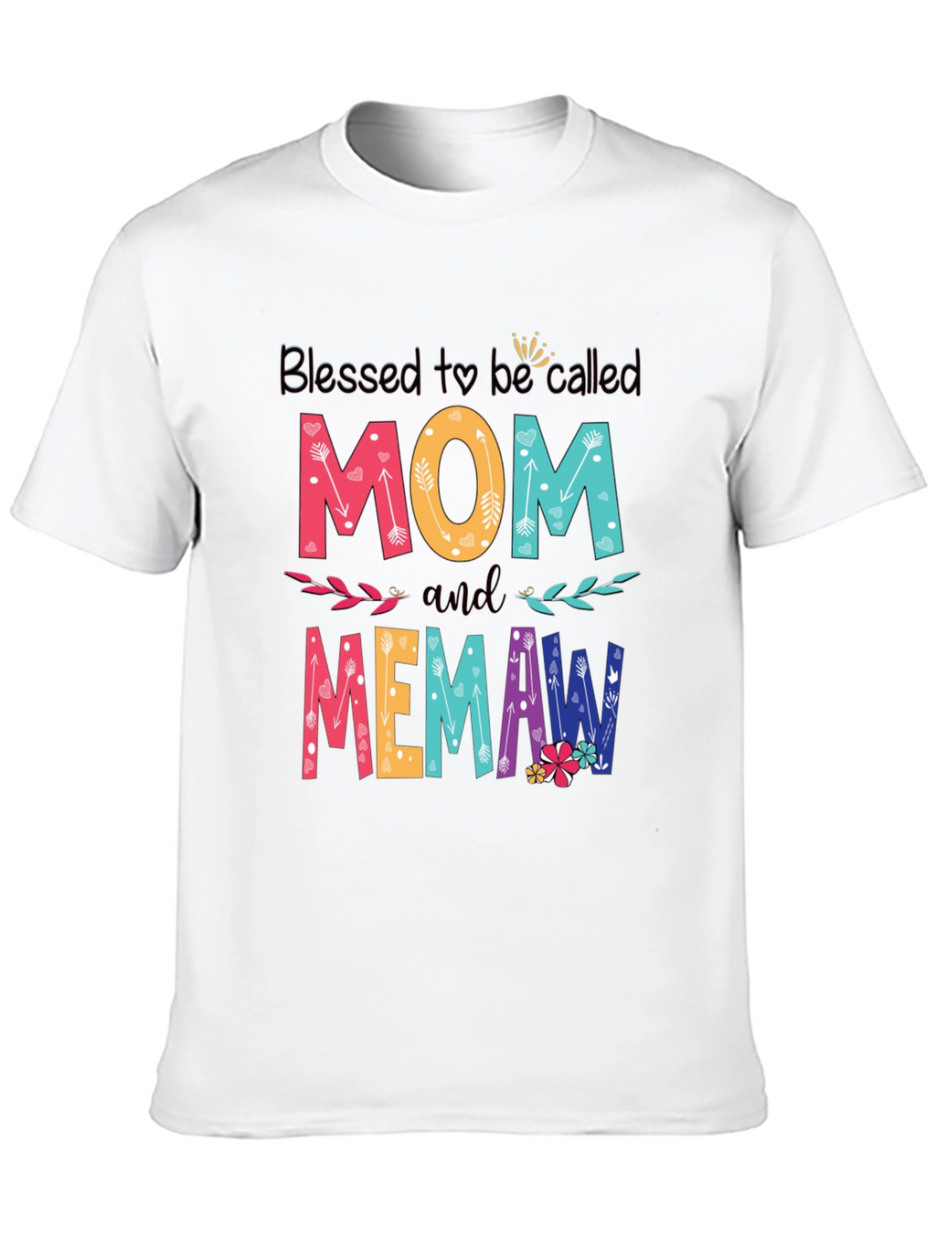 Blessed Mom and Memaw Graphic T-Shirt