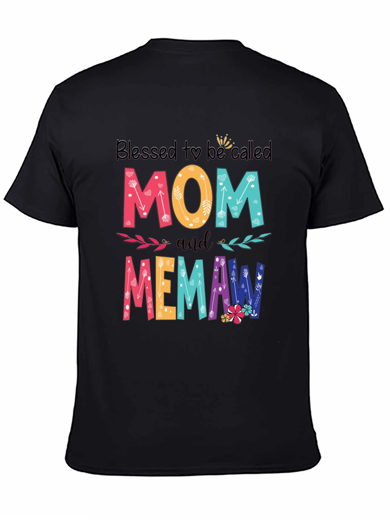 Blessed Mom and Memaw Graphic T-Shirt