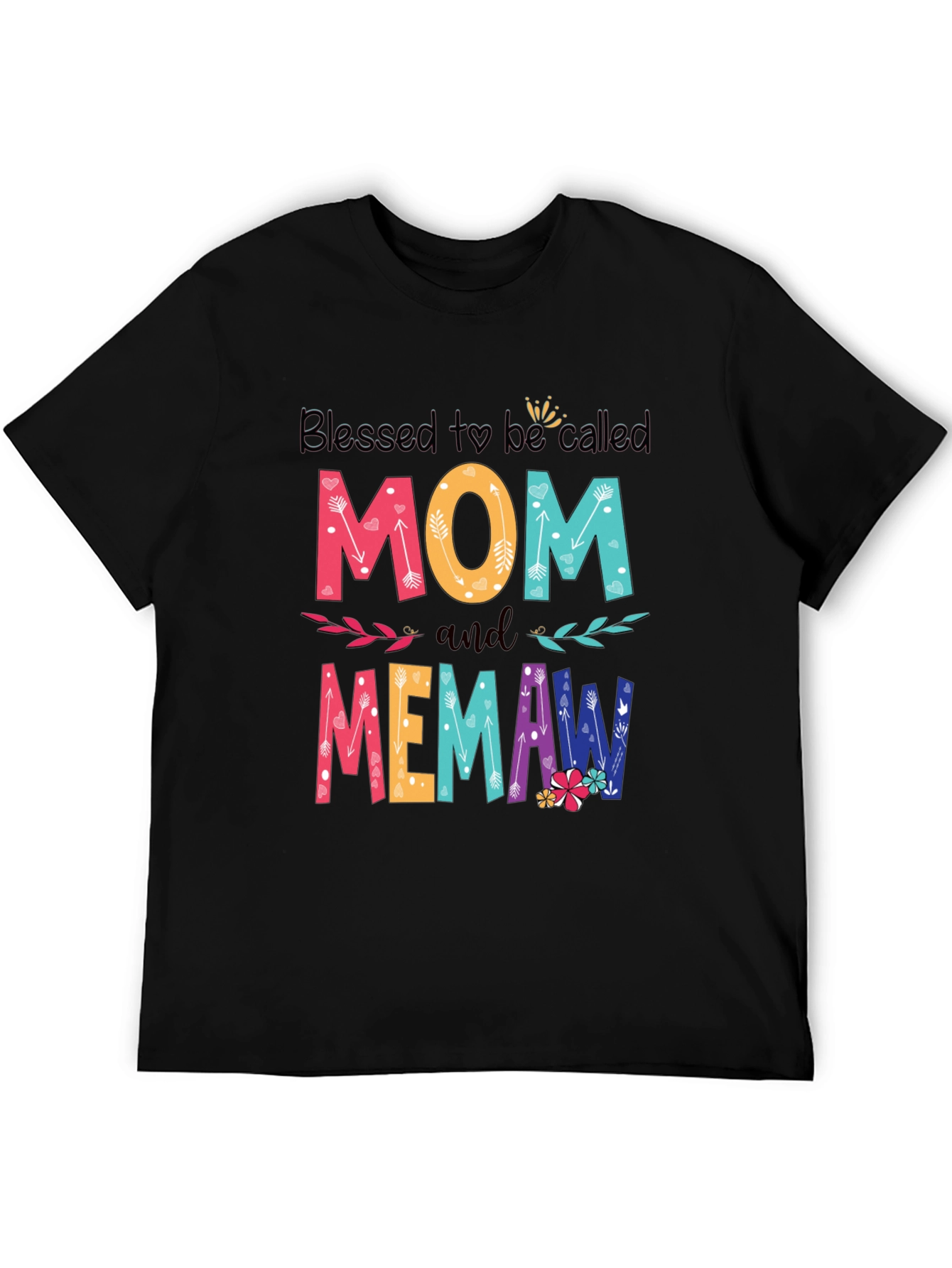 Blessed Mom and Memaw Graphic T-Shirt