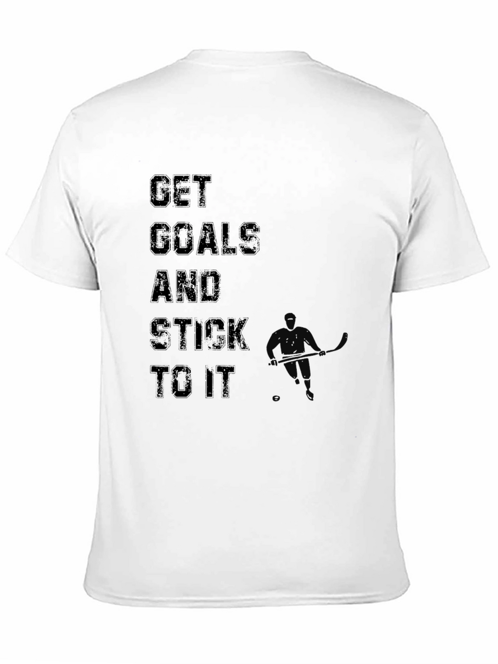 Motivational Get Goals Black T-Shirt